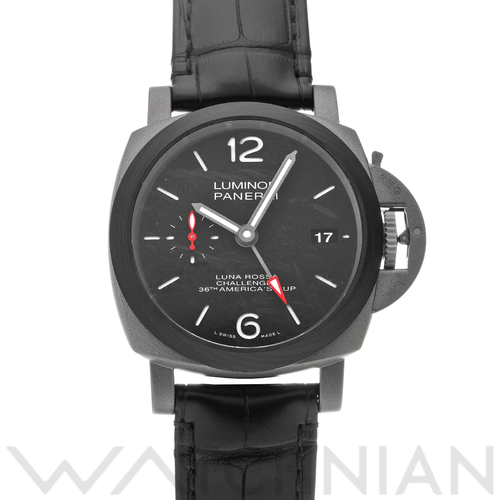 パネライ / PANERAI ルミノール ルナロッサ GMT PAM01096 ブラック メンズ 時計 【中古】【wristwatch】