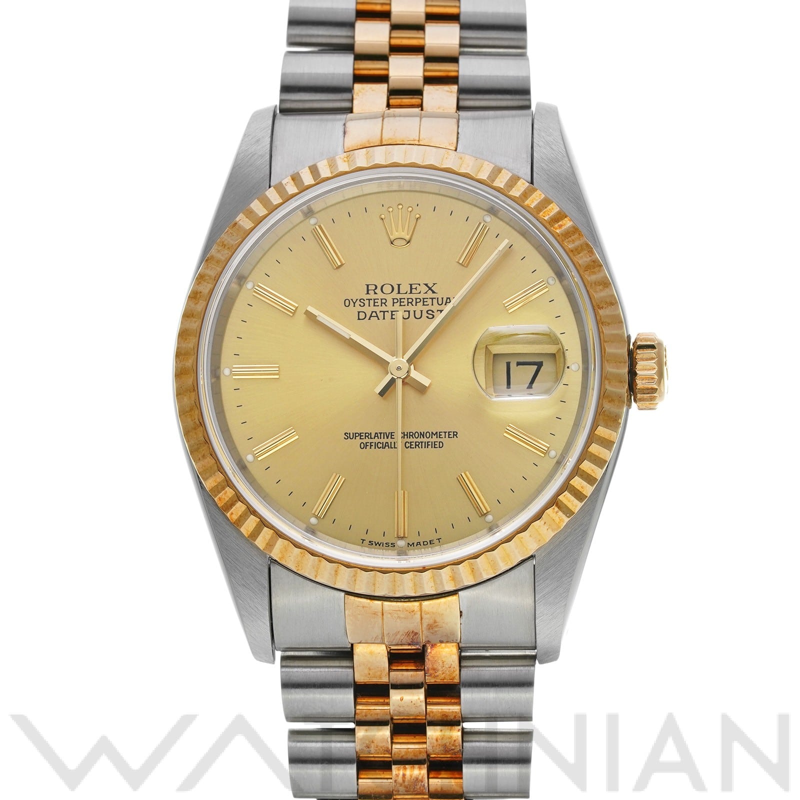 ロレックス デイトジャスト 36 16233 シャンパン メンズ 時計 【中古】【wristwatch】