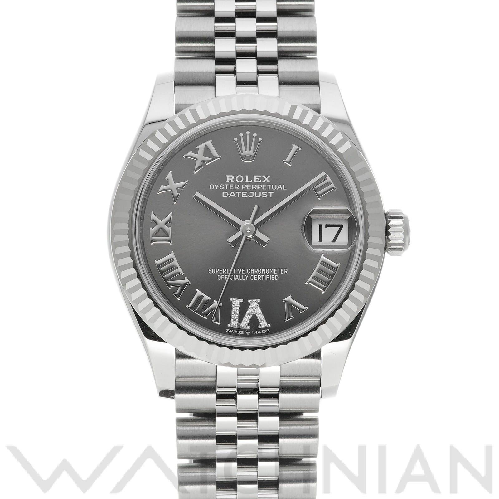 デイトジャスト 31 278274 ランダムシリアル ダークグレー/ダイヤモンド ロレックス ROLEX ユニセックス 【中古】