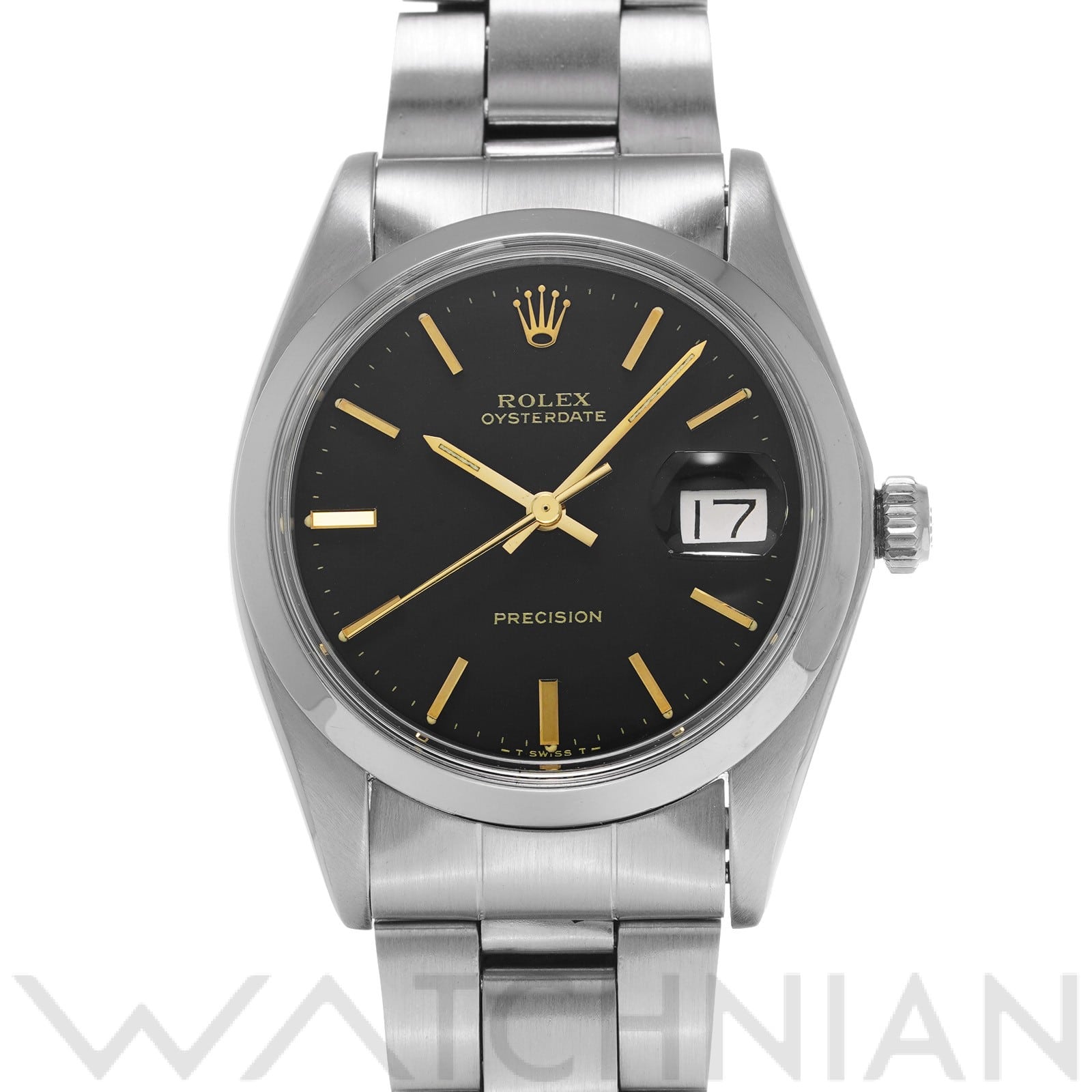 ロレックス オイスター デイト 6694 ブラック メンズ 時計 【中古】【wristwatch】