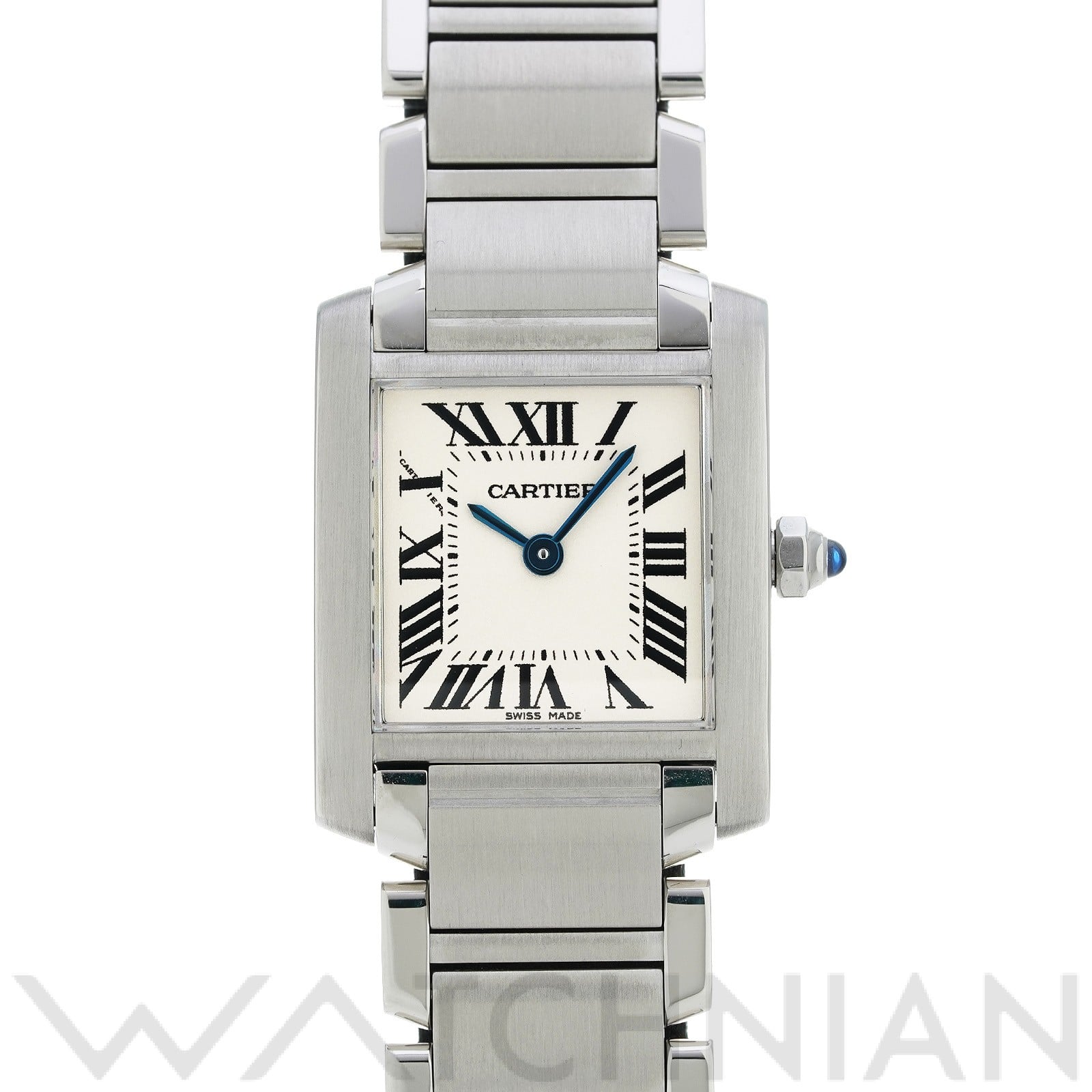 カルティエ / CARTIER タンクフランセーズ SM W51008Q3 シルバー レディース 時計 【中古】【wristwatch】