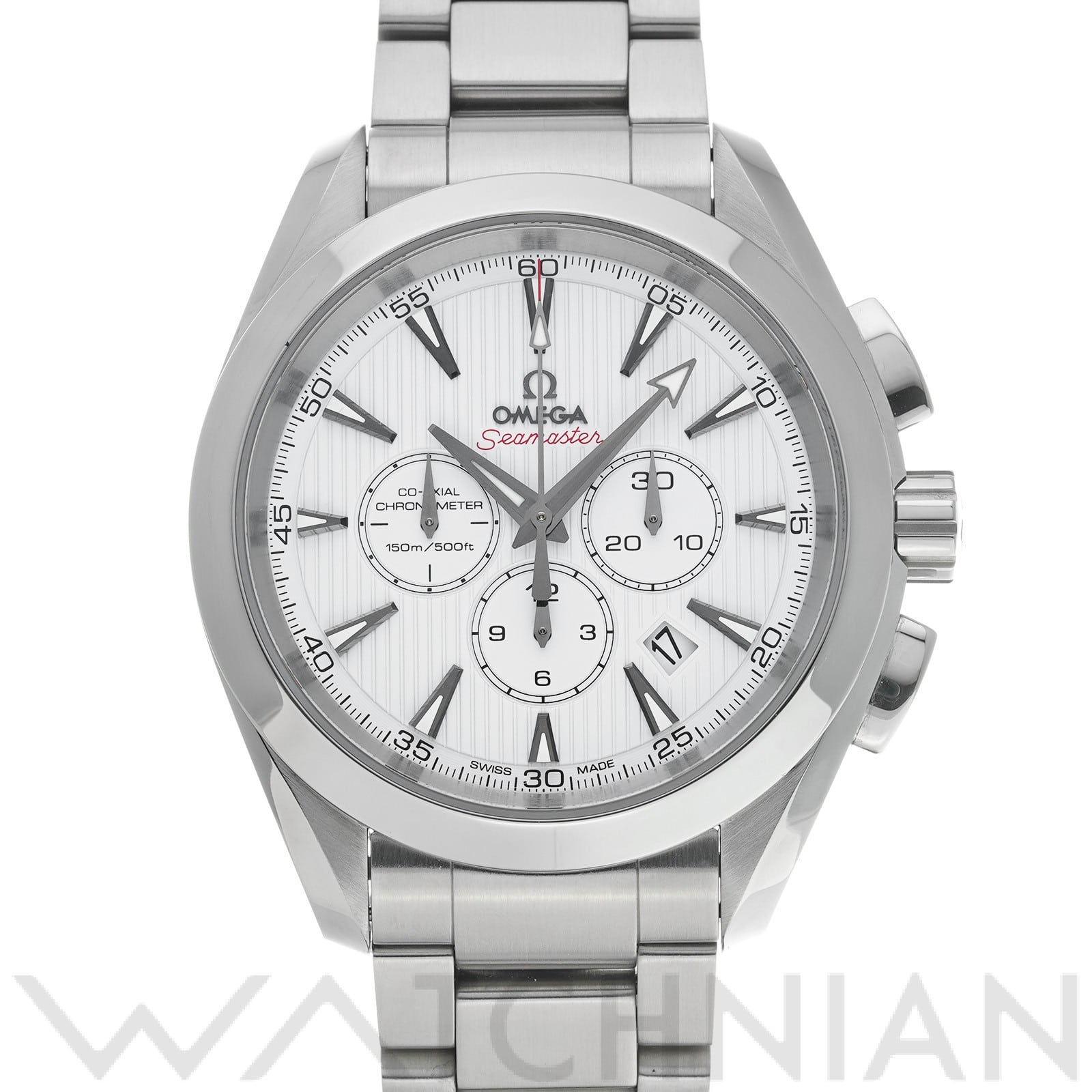 オメガ / OMEGA シーマスター アクアテラ コーアクシャル クロノグラフ 231.10.44.50.04.001 ホワイト メンズ 時計 【中古】【wristwatch】