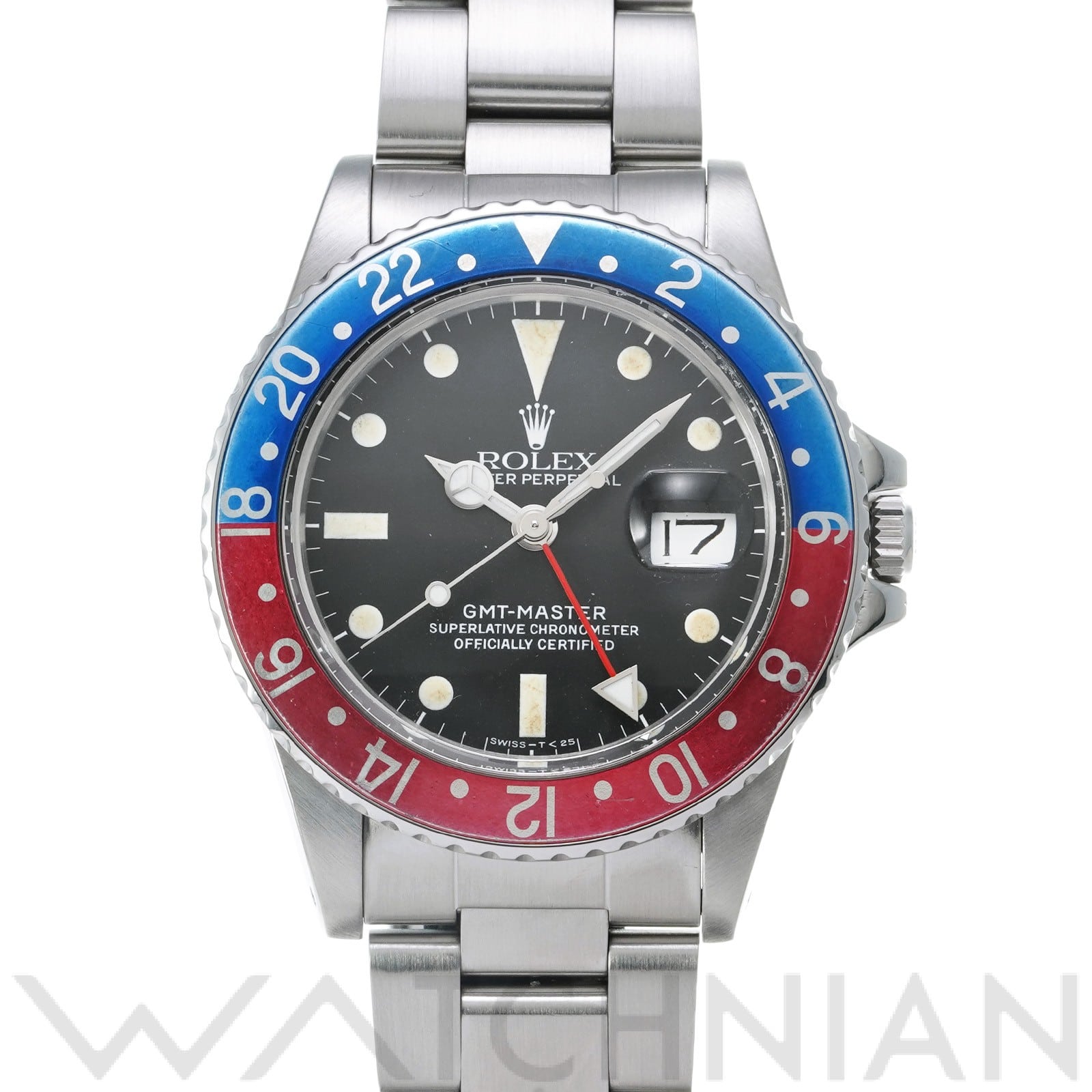 GMTマスター 16750 76番台(1982年頃製造) ブラック ロレックス ROLEX メンズ 【中古】