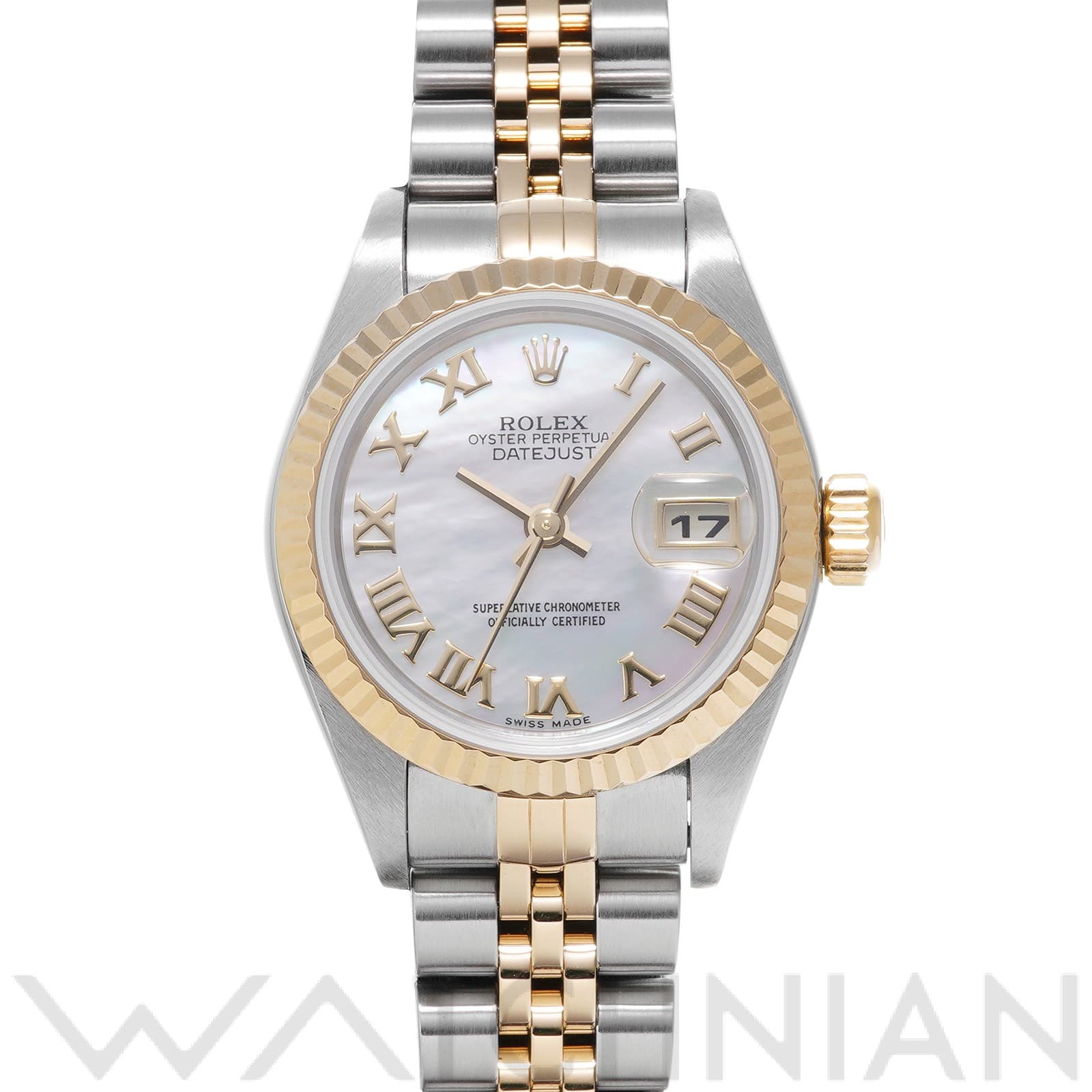 ロレックス デイトジャスト 79173NR ホワイトシェル レディース 時計 【中古】【wristwatch】