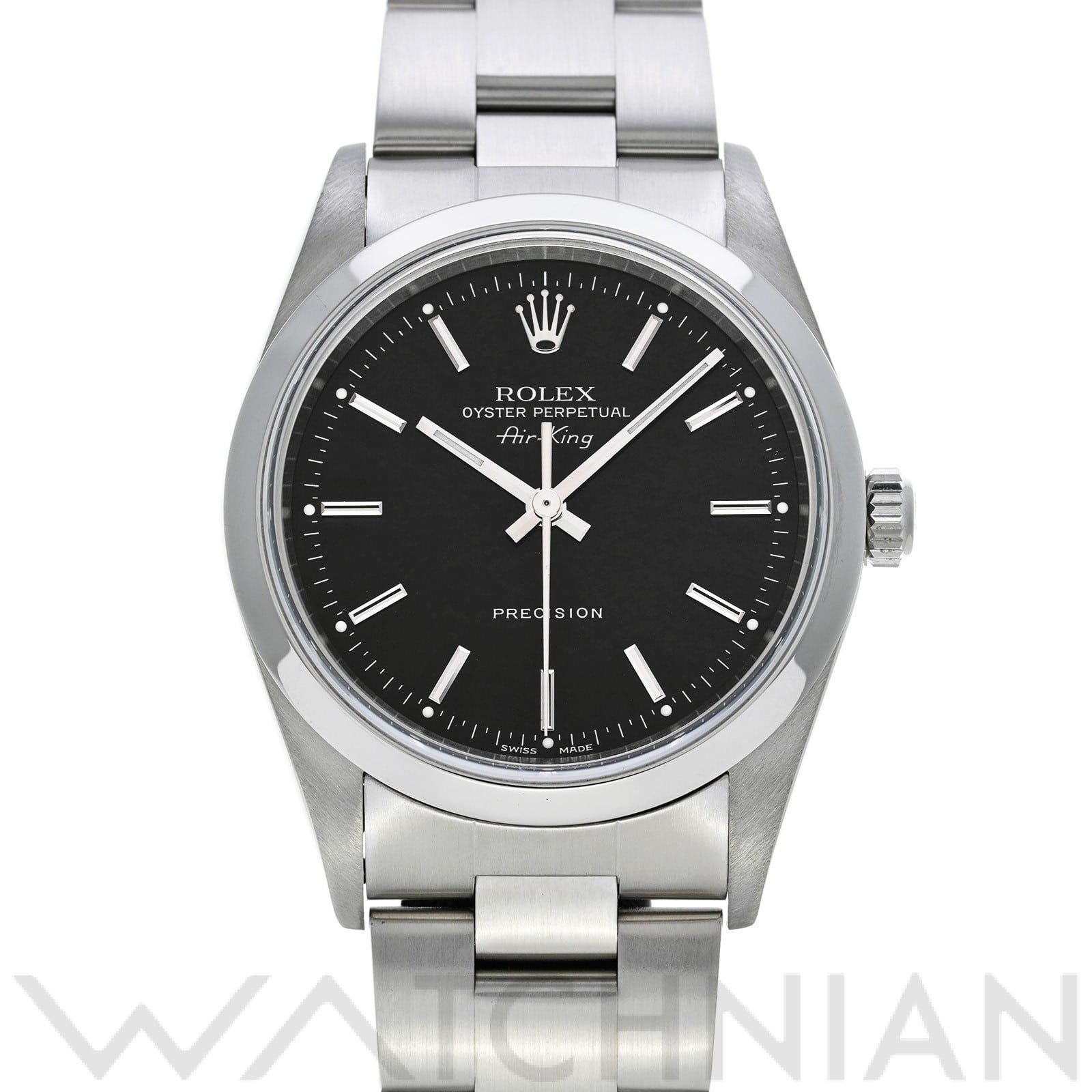 ロレックス エアキング 14000M ブラック メンズ 時計 【中古】【wristwatch】