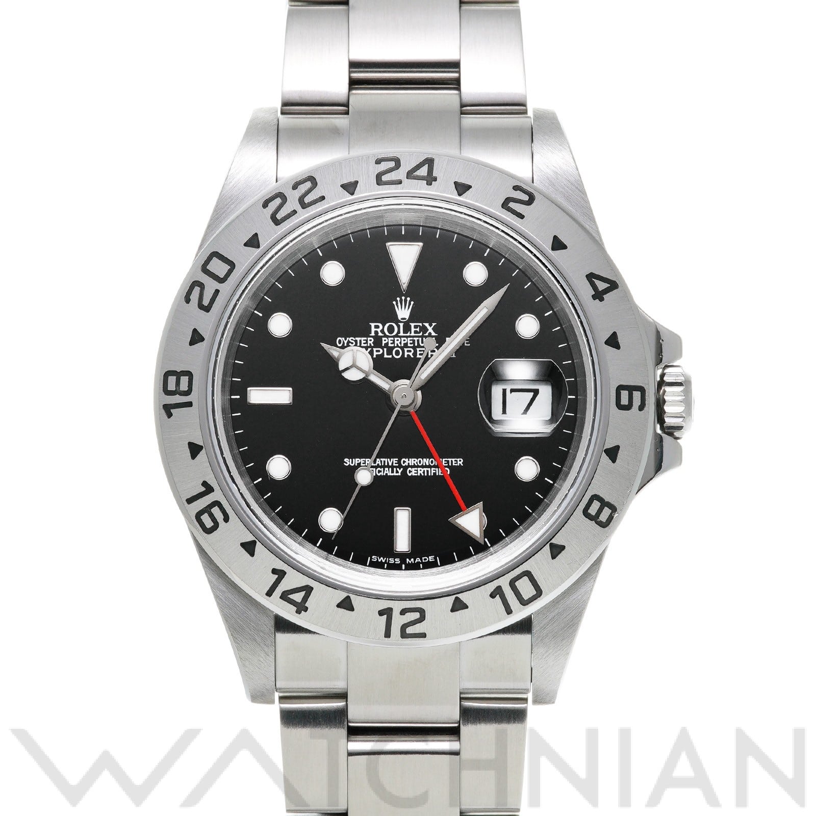 ロレックス エクスプローラーII 16570 ブラック メンズ 時計 【中古】【wristwatch】