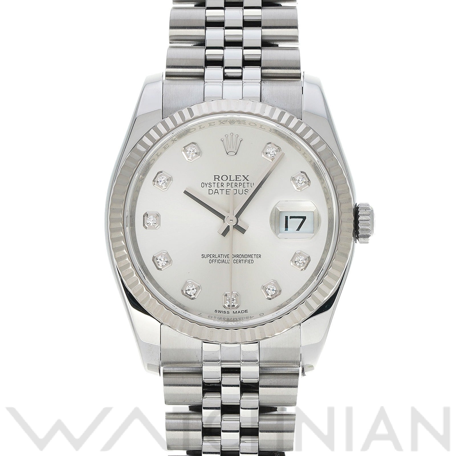 ロレックス デイトジャスト 36 116234 シルバー メンズ 時計 【中古】【wristwatch】