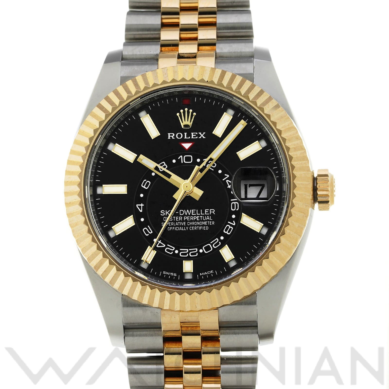 ロレックス / ROLEX スカイドゥエラー 326933 ブライトブラック メンズ 時計 【中古】【wristwatch】