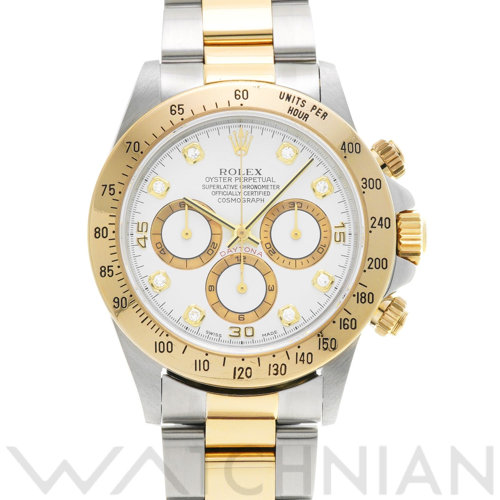 ロレックス / ROLEX コスモグラフ デイトナ 16523G ホワイト/ダイヤモンド メンズ 時計 【中古】【wristwatch】