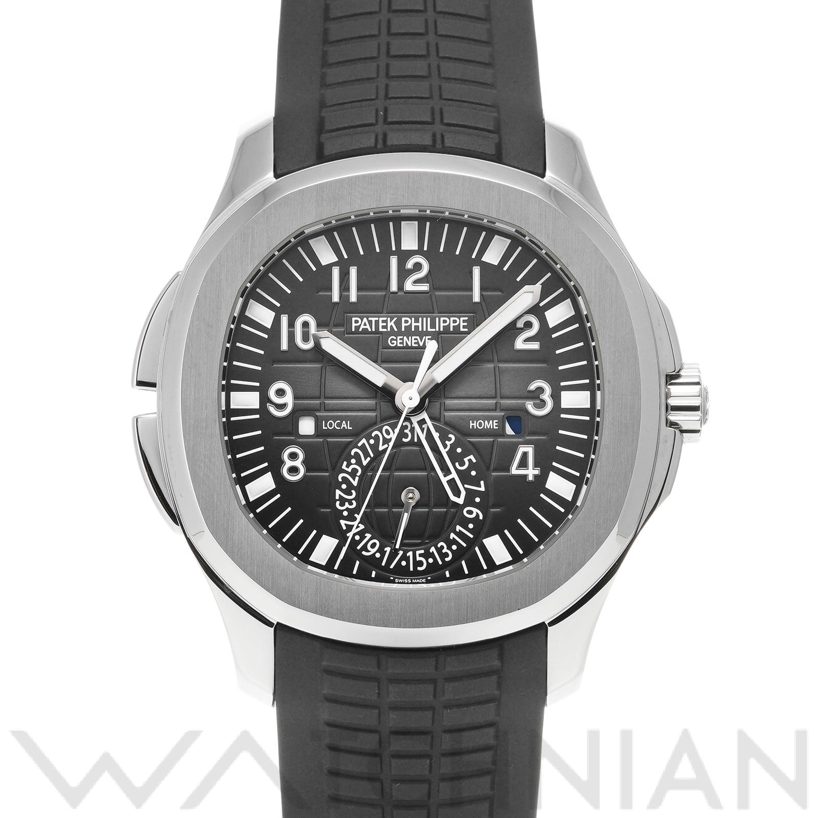 パテック フィリップ / PATEK PHILIPPE アクアノート トラベルタイム 5164A-001 ブラック・エンボス メンズ 時計 【中古】【wristwatch】