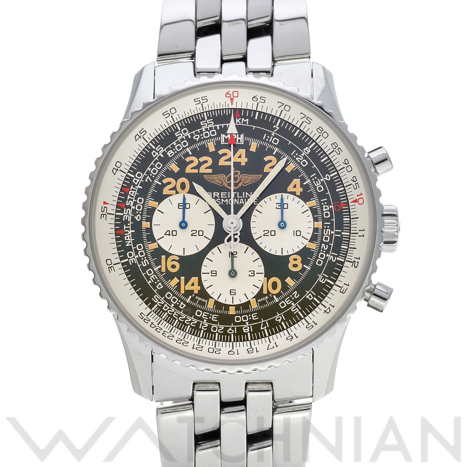 ブライトリング / BREITLING ナビタイマー コスモノート II A12022 ブラック/シルバー メンズ 時計 【中古】【wristwatch】