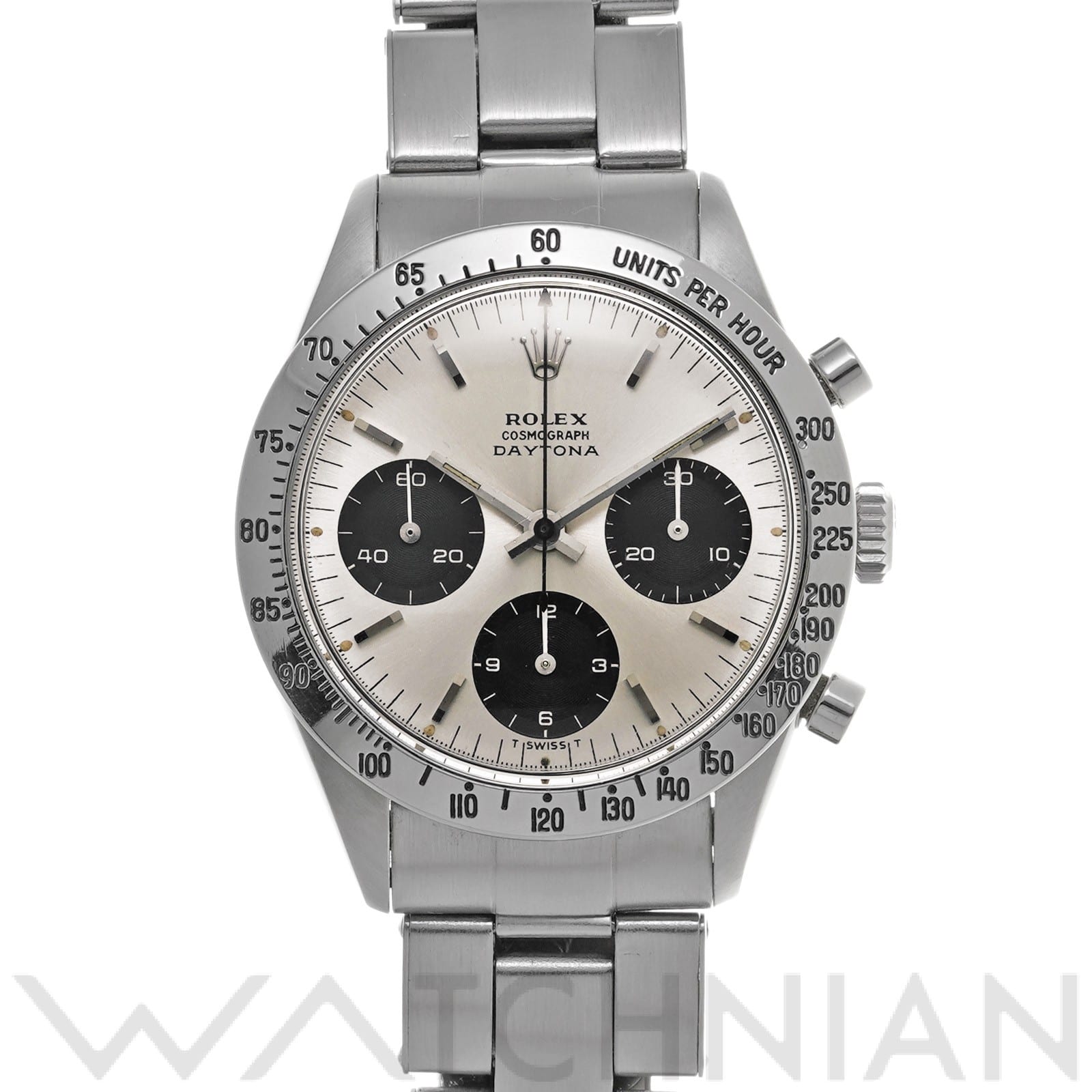 ロレックス コスモグラフ デイトナ 6239 シルバー/ブラック メンズ 時計 【中古】【wristwatch】