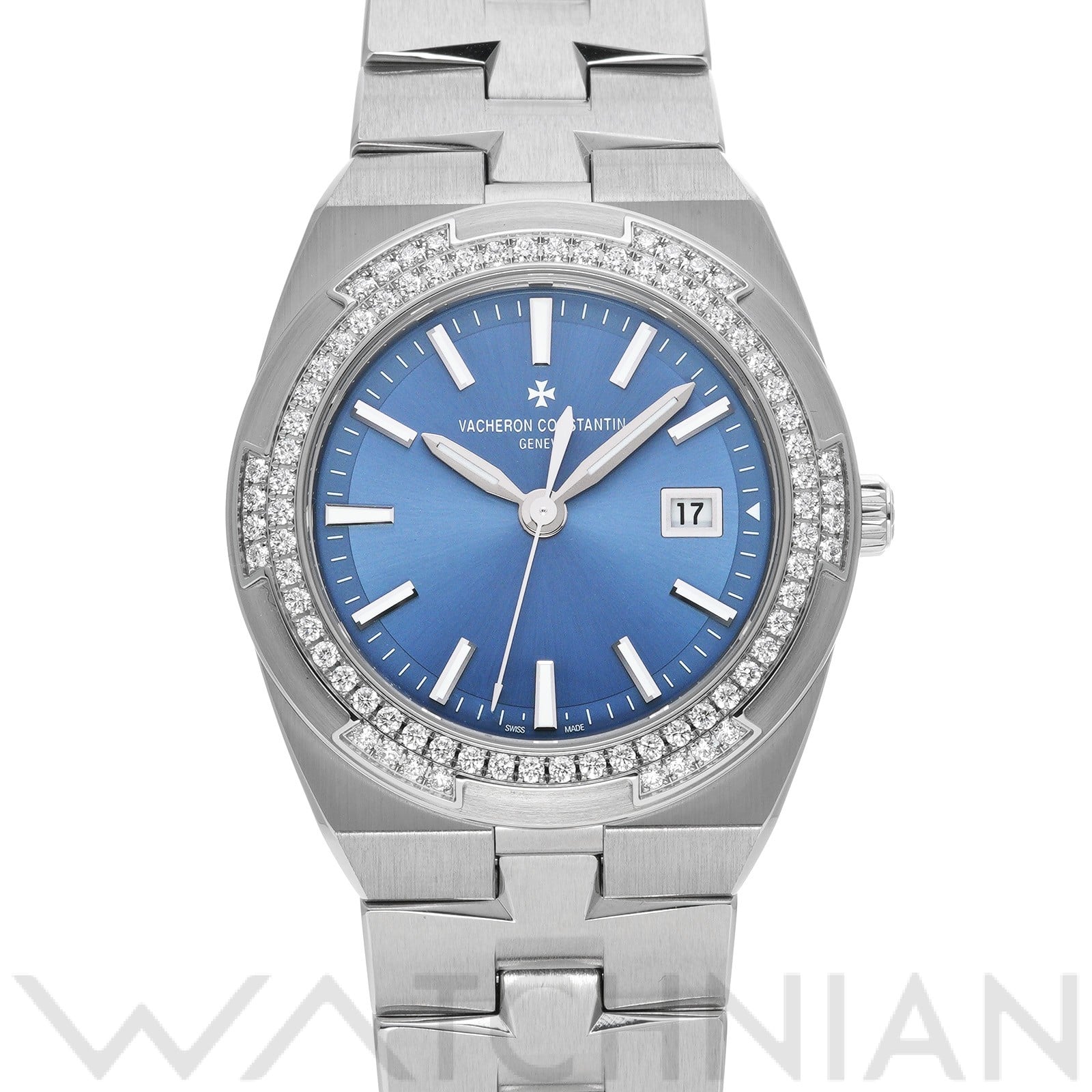 ヴァシュロン コンスタンタン / VACHERON CONSTANTIN オーバーシーズ クォーツ 1205V/100A-B590 デニムブルー レディース 時計 【中古】【wristwatch】
