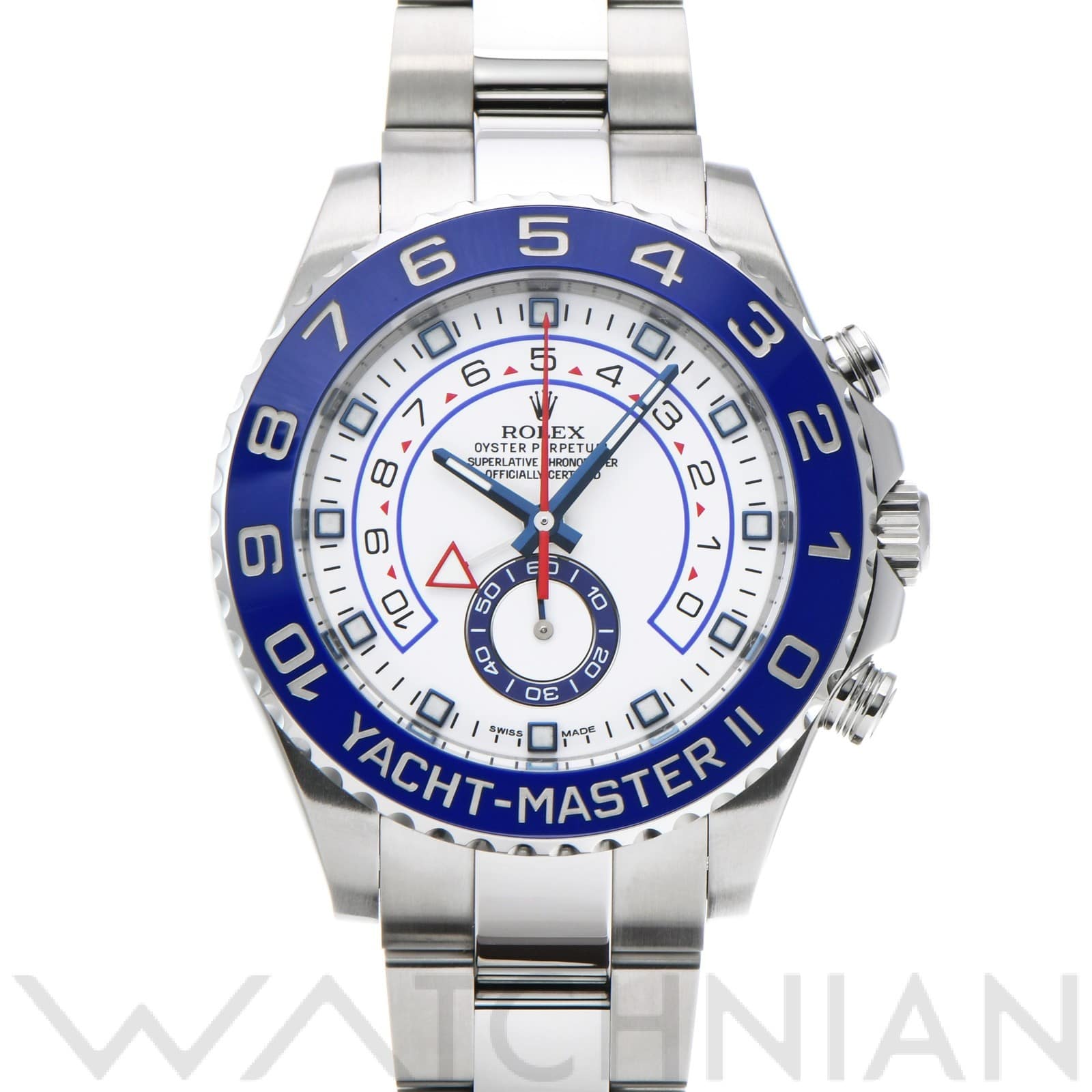 ロレックス ヨットマスターII 116680 ホワイト メンズ 時計 【中古】【wristwatch】