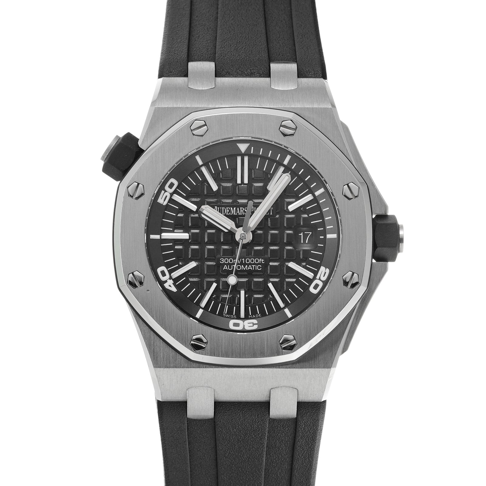 オーデマ ピゲ ロイヤルオーク オフショア ダイバー 15703ST.OO.A002CA.01 ブラック メンズ 時計 【中古】【wristwatch】