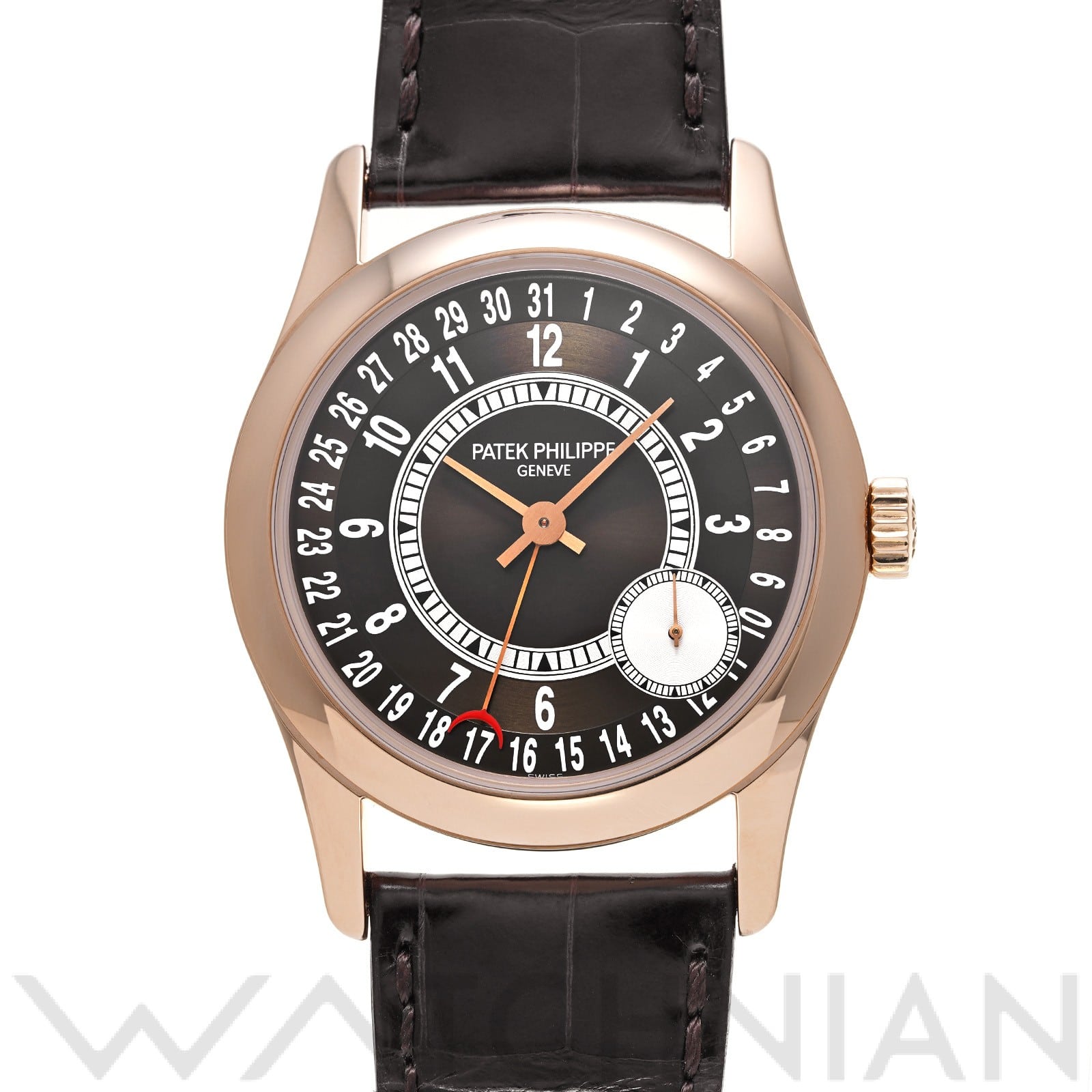カラトラバ 6000R-001 ブラウン パテックフィリップ PATEK PHILIPPE メンズ 【中古】