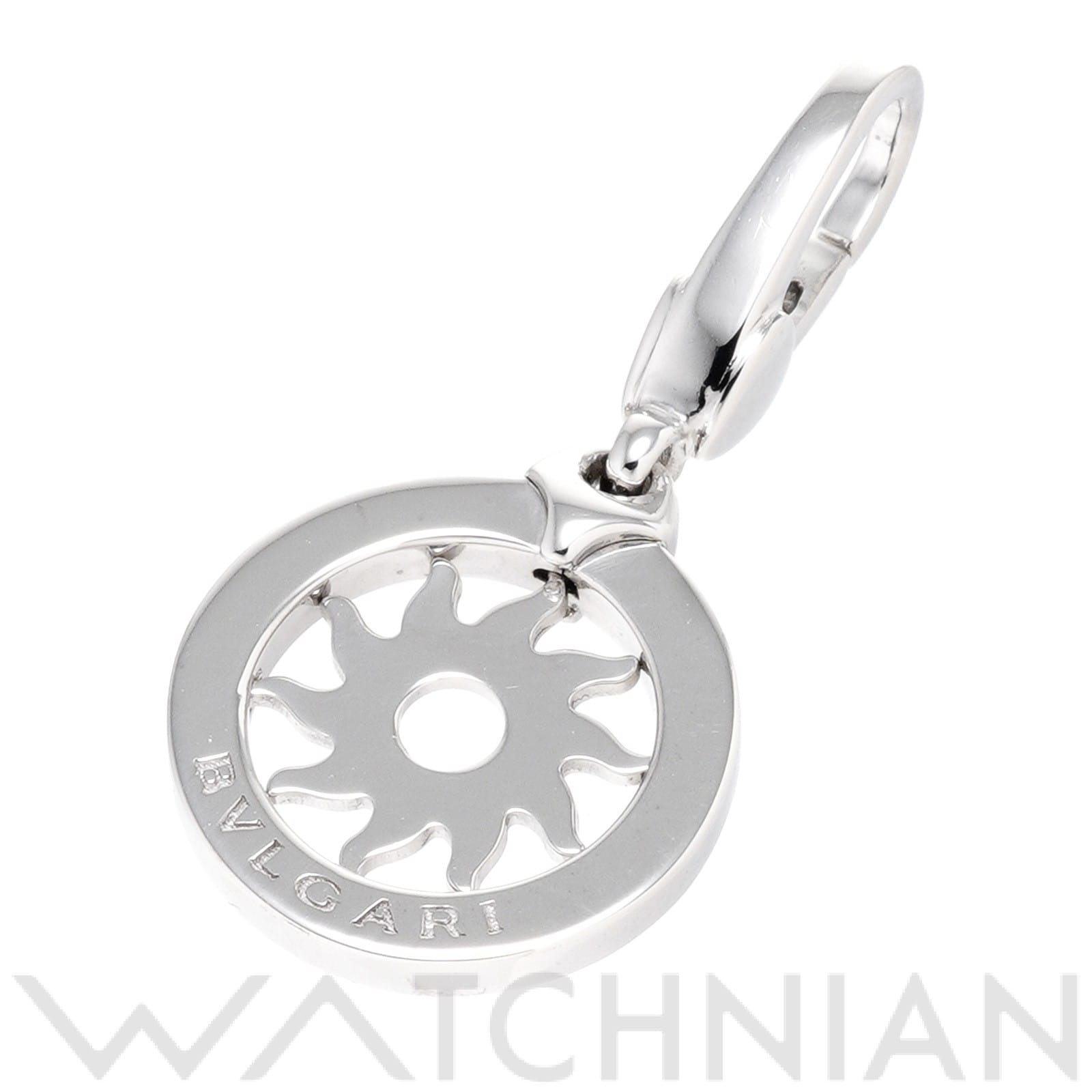 ブルガリ トンドサン チャーム K18ホワイトゴールド WG レディース ジュエリー 【中古】【jewelry】