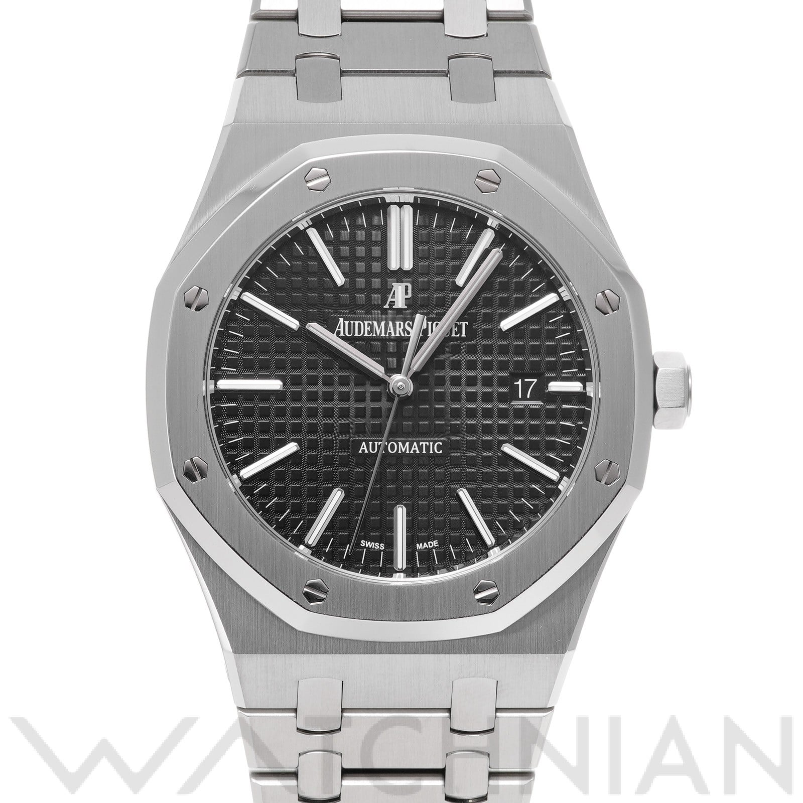 オーデマ ピゲ ロイヤルオーク 15400ST.OO.1220ST.01 ブラック メンズ 時計 【中古】【wristwatch】