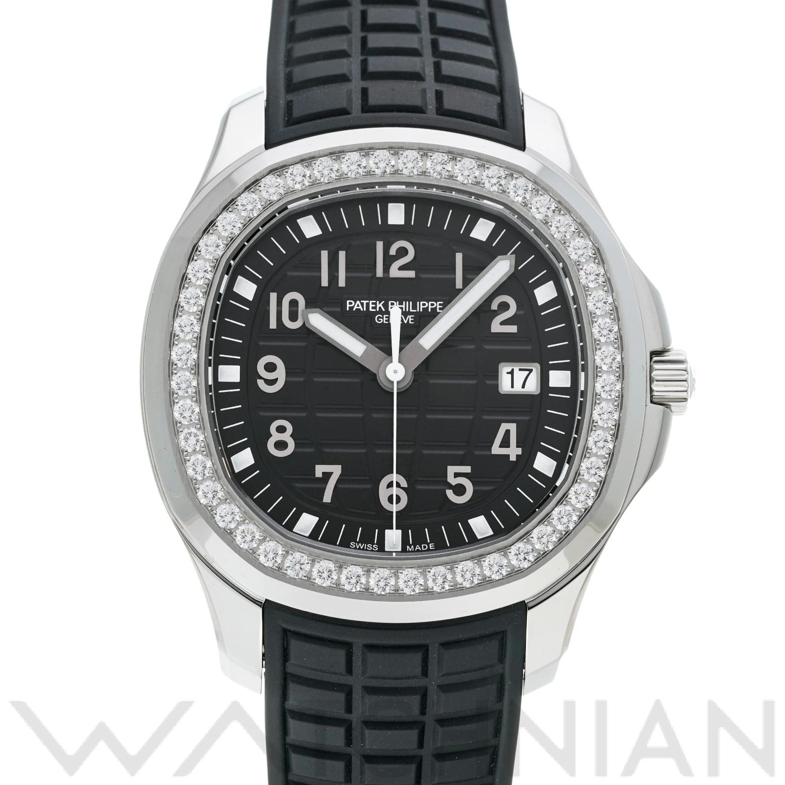 アクアノート ルーチェ 5267/200A-001 ブラック/アクアノート・エンボス・モチーフ パテックフィリップ PATEK PHILIPPE レディース 【中古】