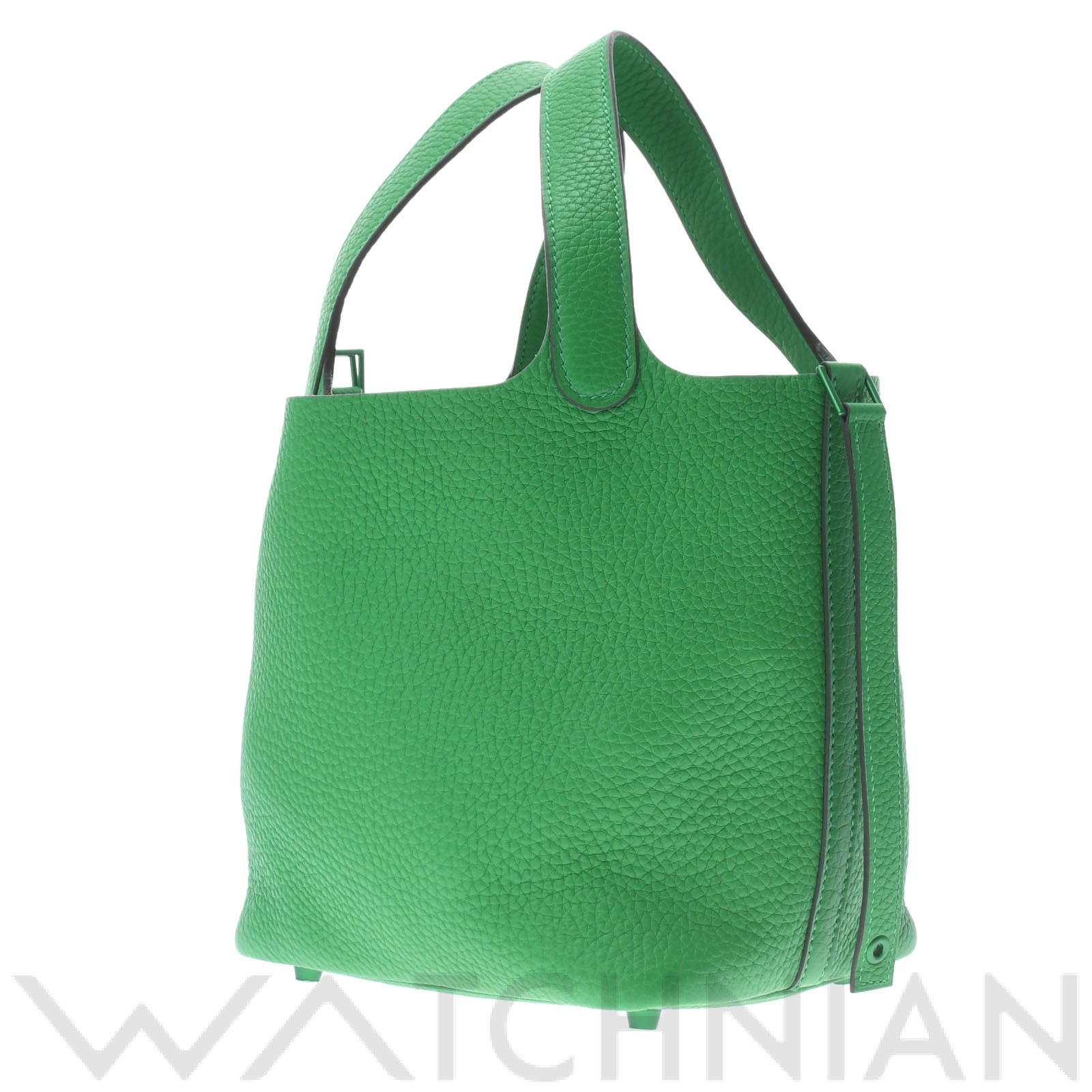 ピコタン ロック PM モノクローム バンブー/パラジウム金具(マットグリーン) トリヨンクレマンス HERMES エルメス レディース 【新品】