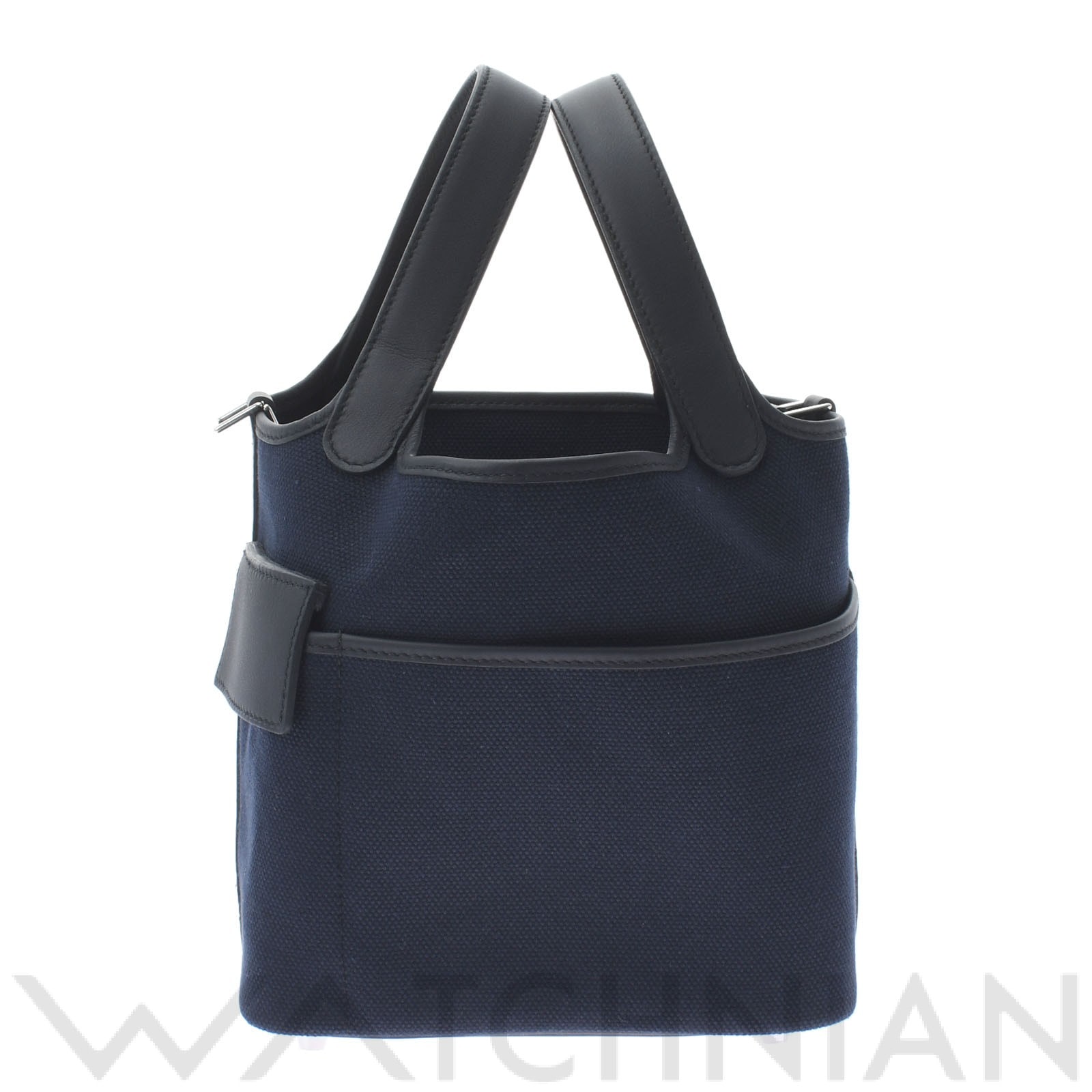 ピコタン ロック PM カーゴ ブルーマリン/ブラック/パラジウム金具 トワルゴエラン/ヴォースイフト HERMES エルメス レディース 【新品】