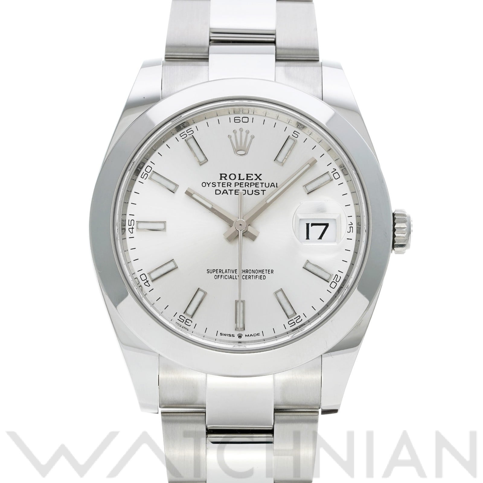 デイトジャスト 41 126300 ランダムシリアル シルバー ロレックス ROLEX メンズ 【中古】