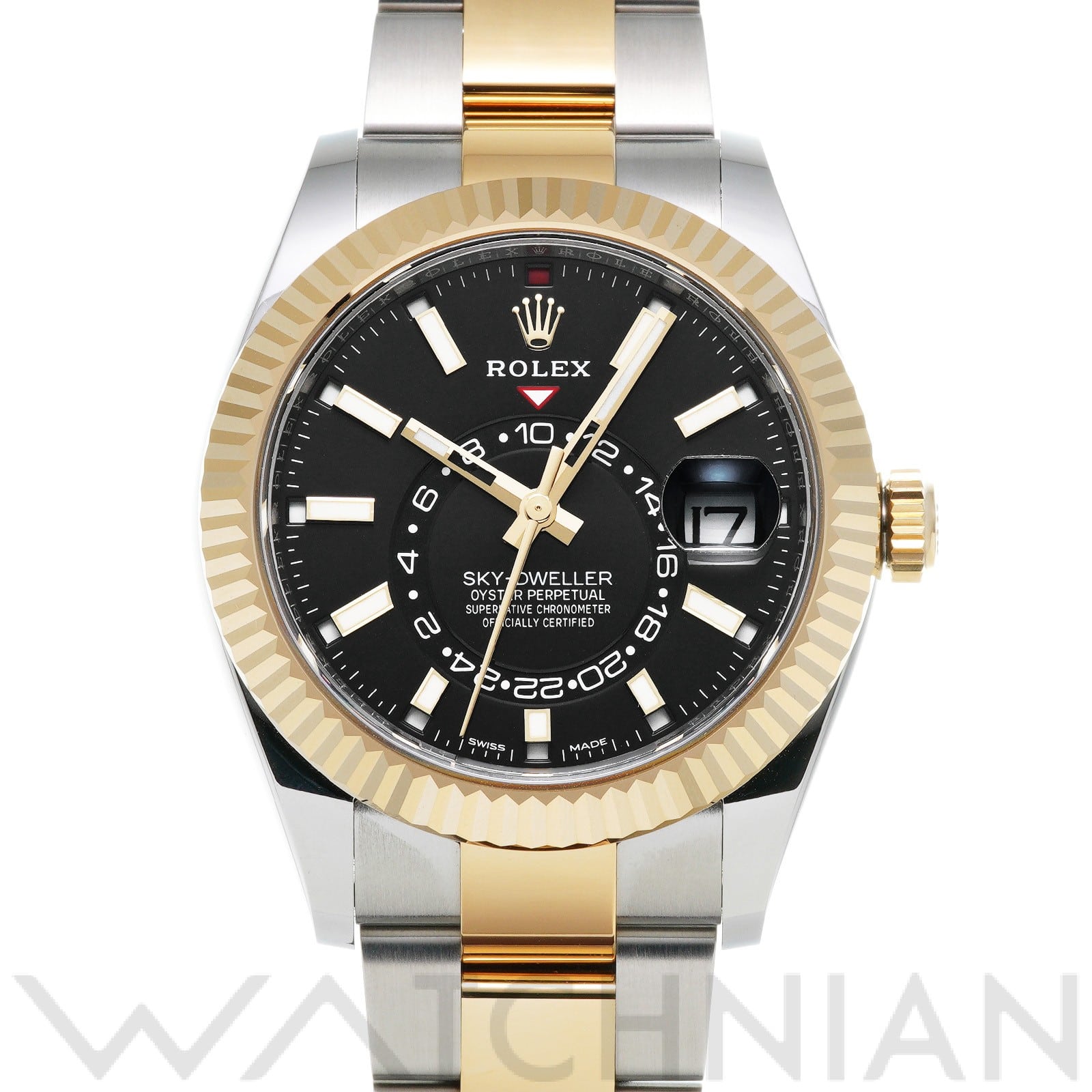 スカイドゥエラー 326933 ランダムシリアル ブライトブラック ロレックス ROLEX メンズ 【中古】