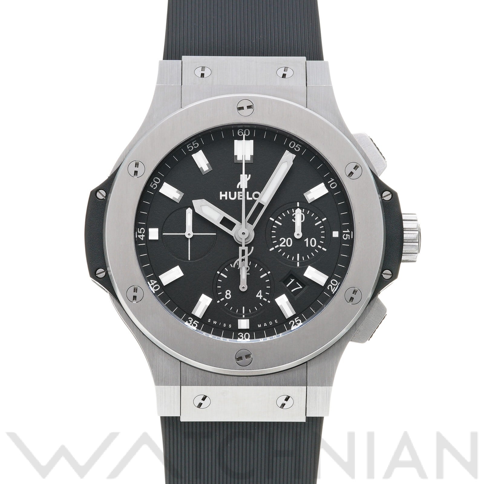 ビッグバン スチール 301.SX.1170.RX ブラック ウブロ HUBLOT メンズ 【中古】