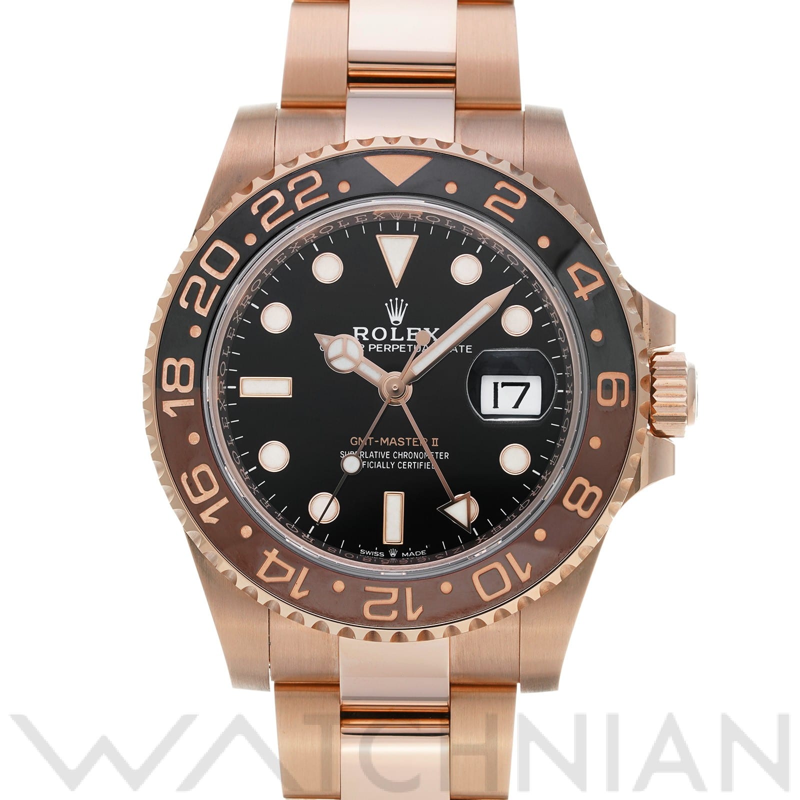 GMTマスターII 126715CHNR ランダムシリアル ブラック ロレックス ROLEX メンズ 【中古】