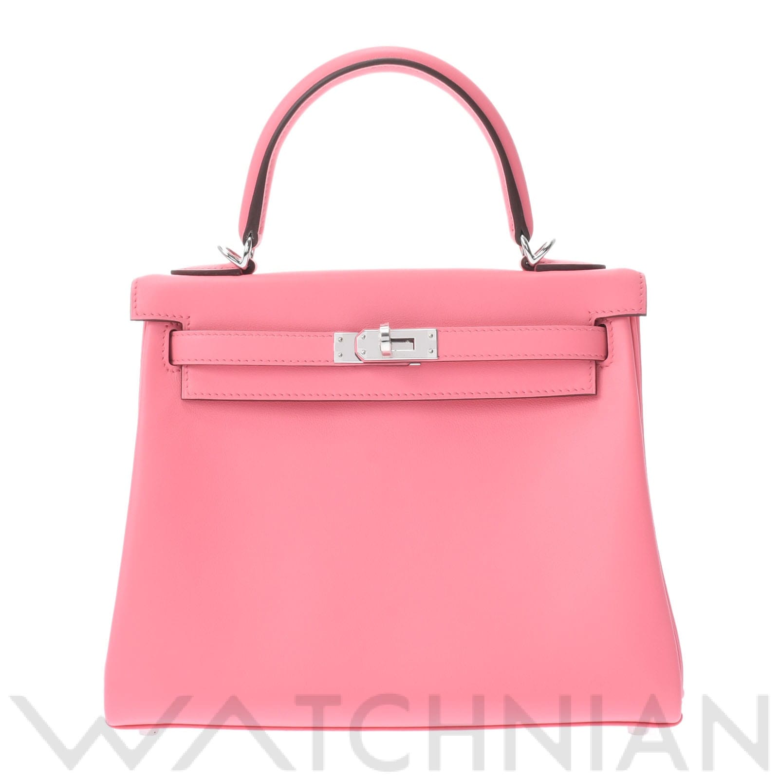 エルメス / HERMES ケリー 25 内縫い 2WAY ローズエテ/パラジウム金具 ヴォースイフト レディース バッグ 【未使用】【bag】