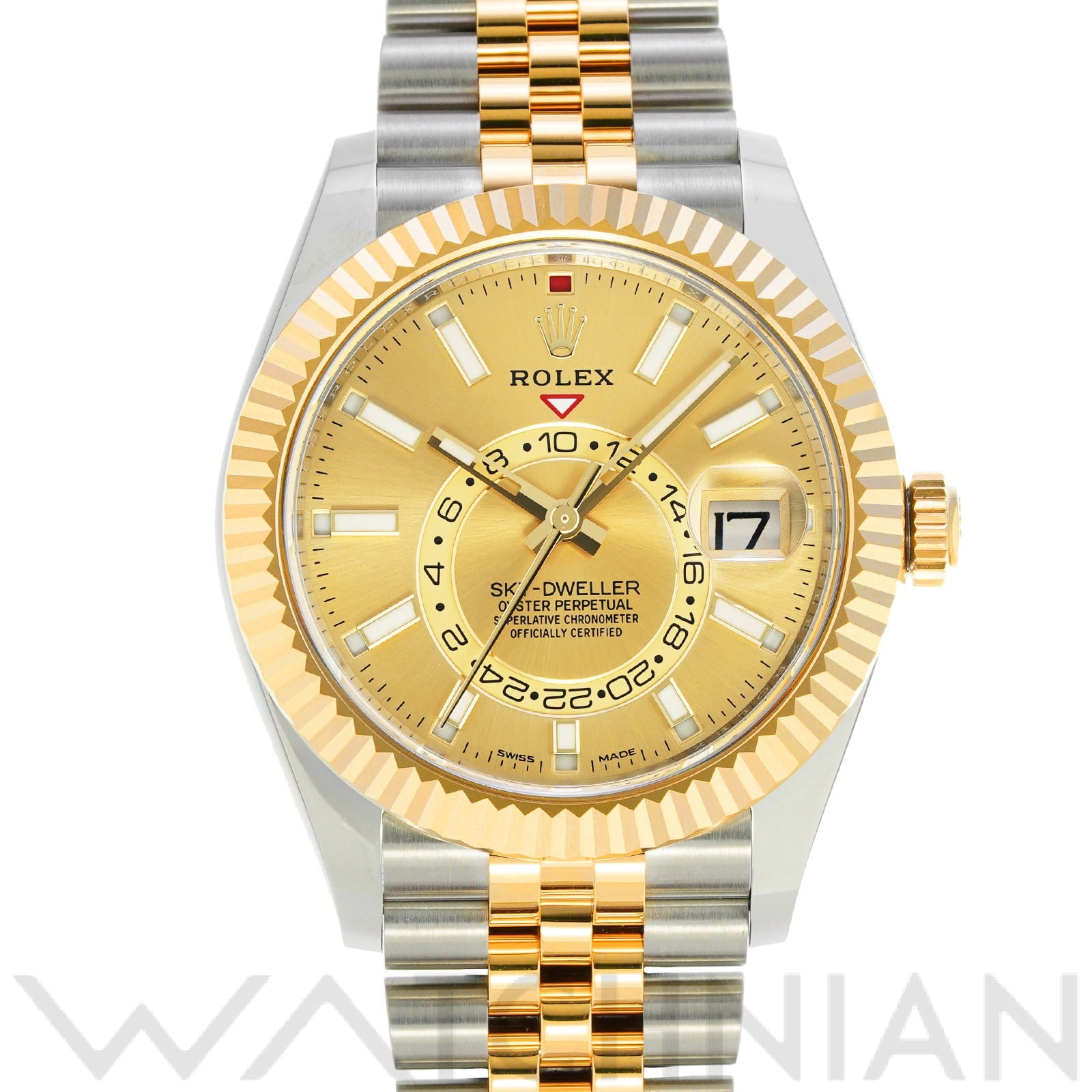 スカイドゥエラー 326933 ランダムシリアル シャンパン ロレックス ROLEX メンズ 【中古】