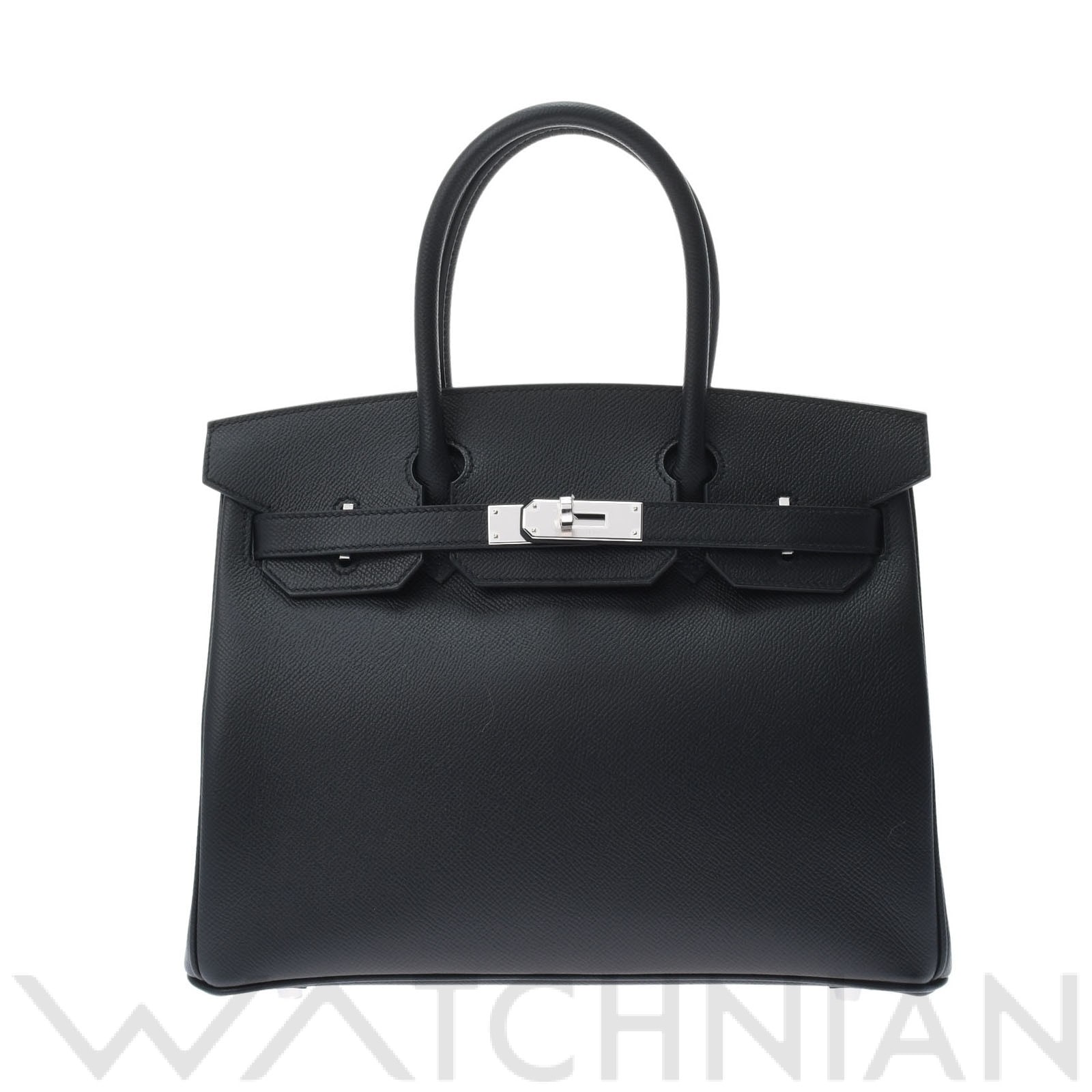 バーキン 30 ブラック/パラジウム金具 ヴォーエプソン HERMES エルメス レディース 【新品】