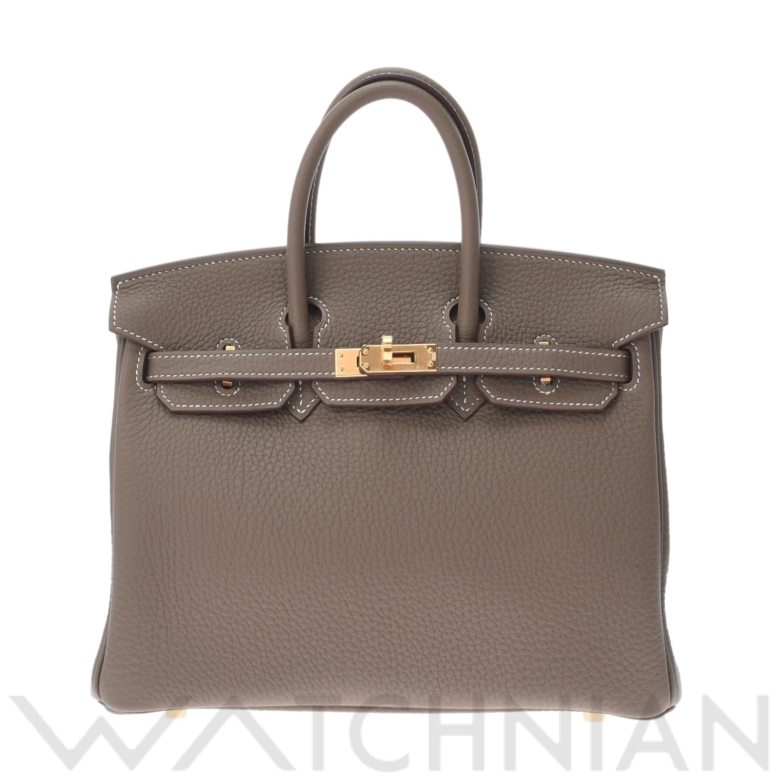 バーキン 25 エトゥープ/ゴールド金具 トゴ HERMES エルメス レディース 【新品】