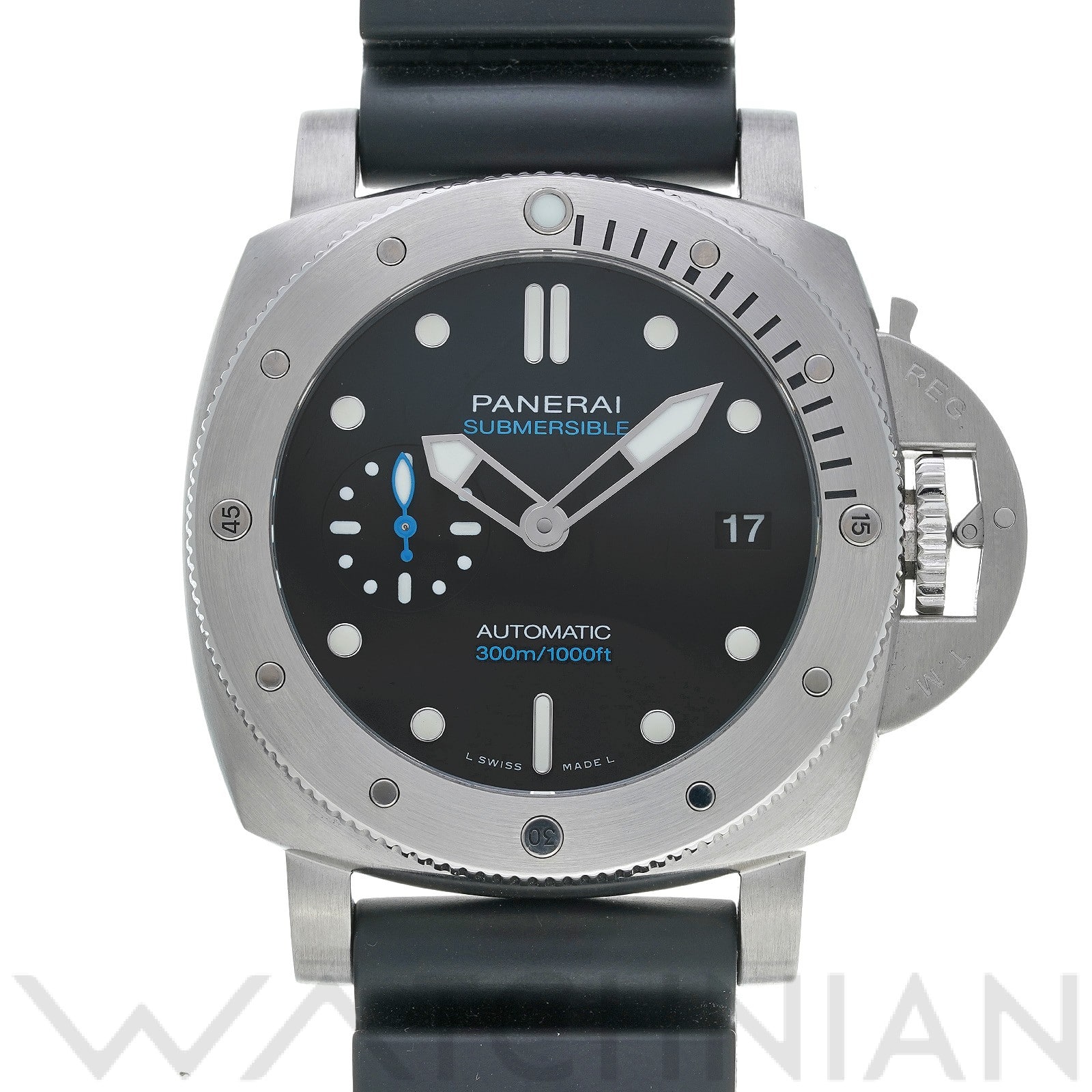 サブマーシブル PAM00973 X番(2021年製造) ブラック パネライ OFFICINE PANERAI メンズ 【中古】