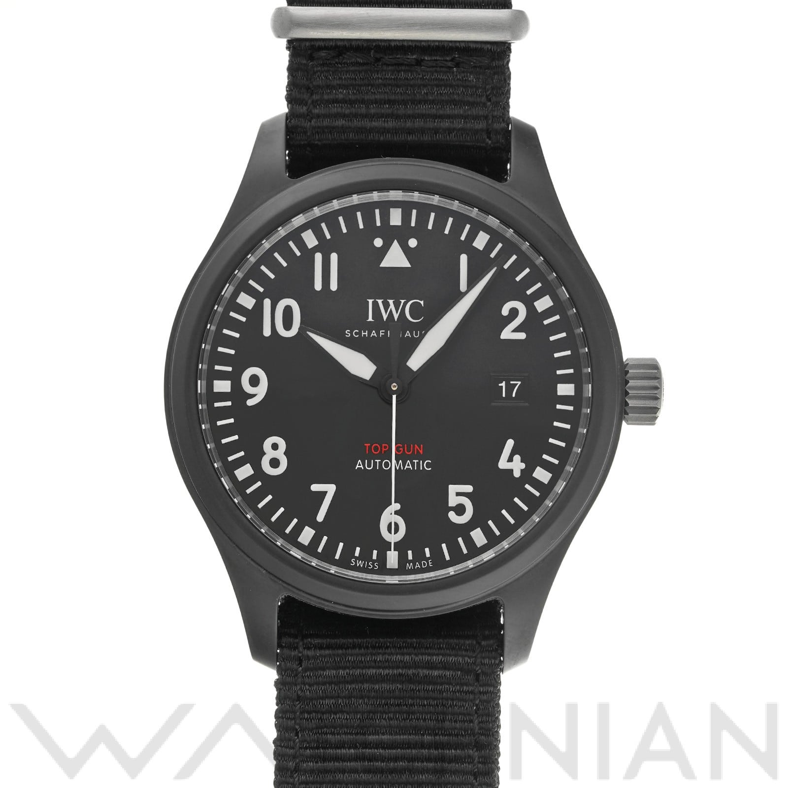 パイロットウォッチ オートマティック トップガン IW326901 ブラック インターナショナルウォッチカンパニー IWC メンズ 【中古】