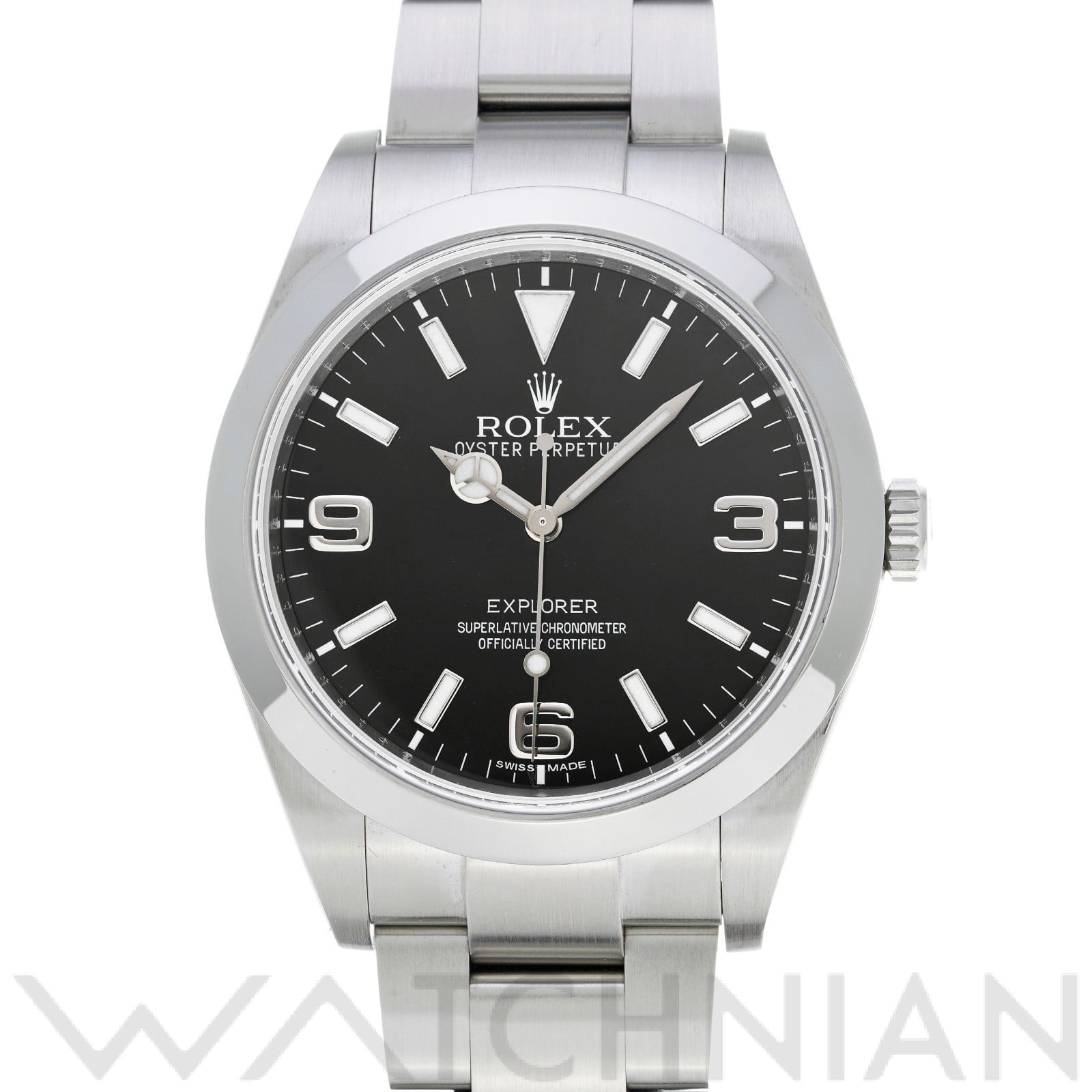 ロレックス エクスプローラー 214270 ブラック メンズ 時計 【中古】【wristwatch】