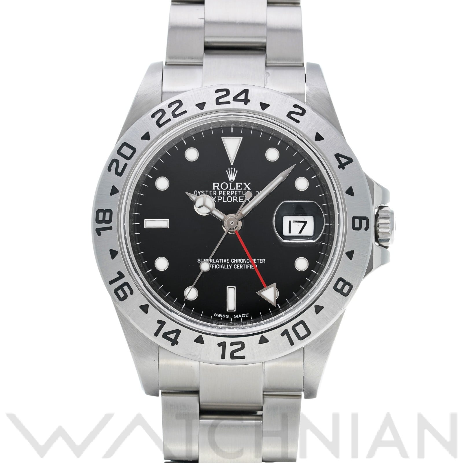 ロレックス エクスプローラーII 16570 ブラック メンズ 時計 【中古】【wristwatch】