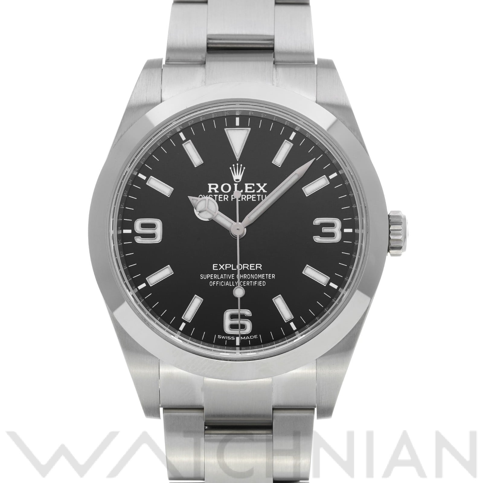 ロレックス エクスプローラー 214270 ブラック メンズ 時計 【中古】【wristwatch】