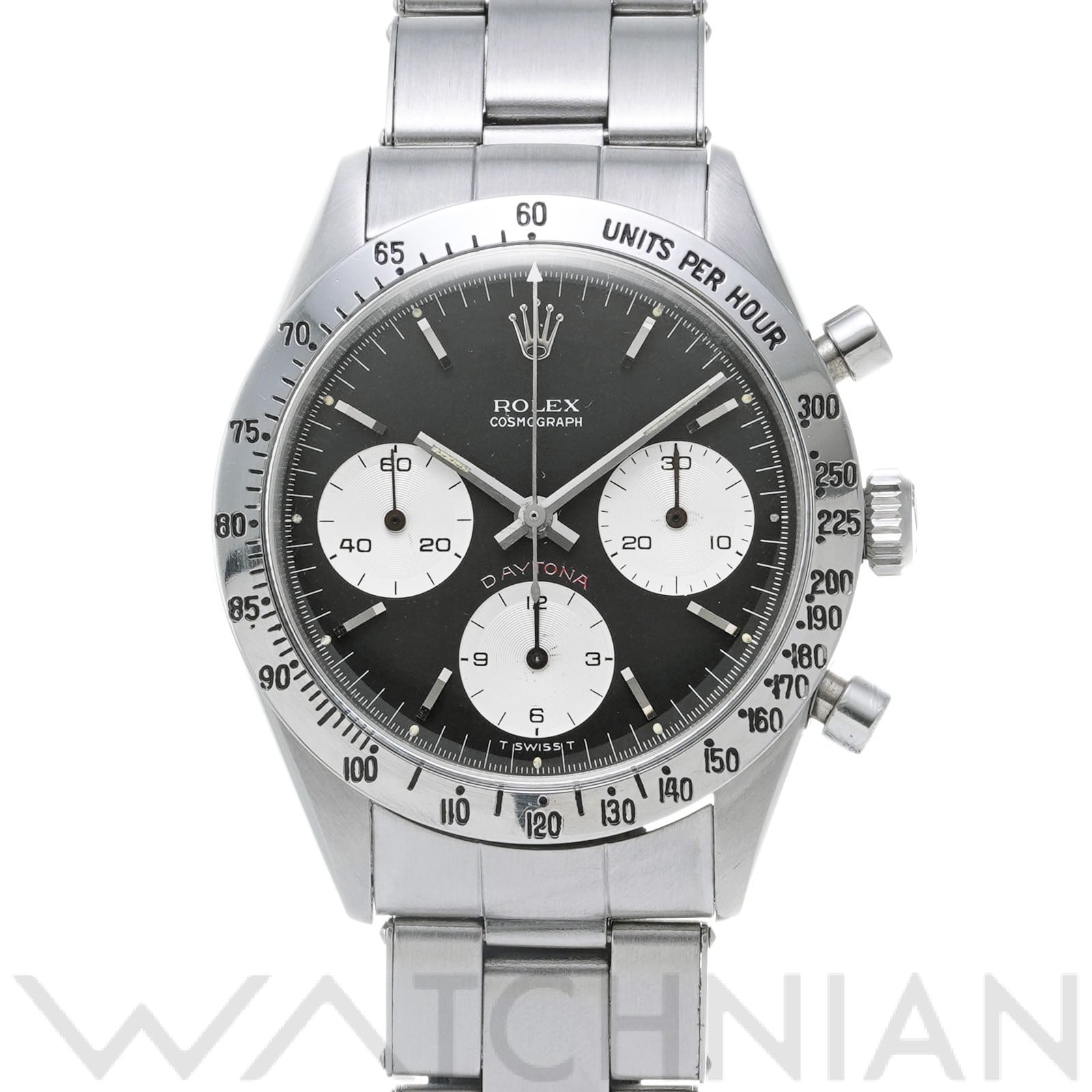 ロレックス / ROLEX コスモグラフ デイトナ チェリーダイヤル 6239 ブラック/シルバー メンズ 時計 【中古】【wristwatch】