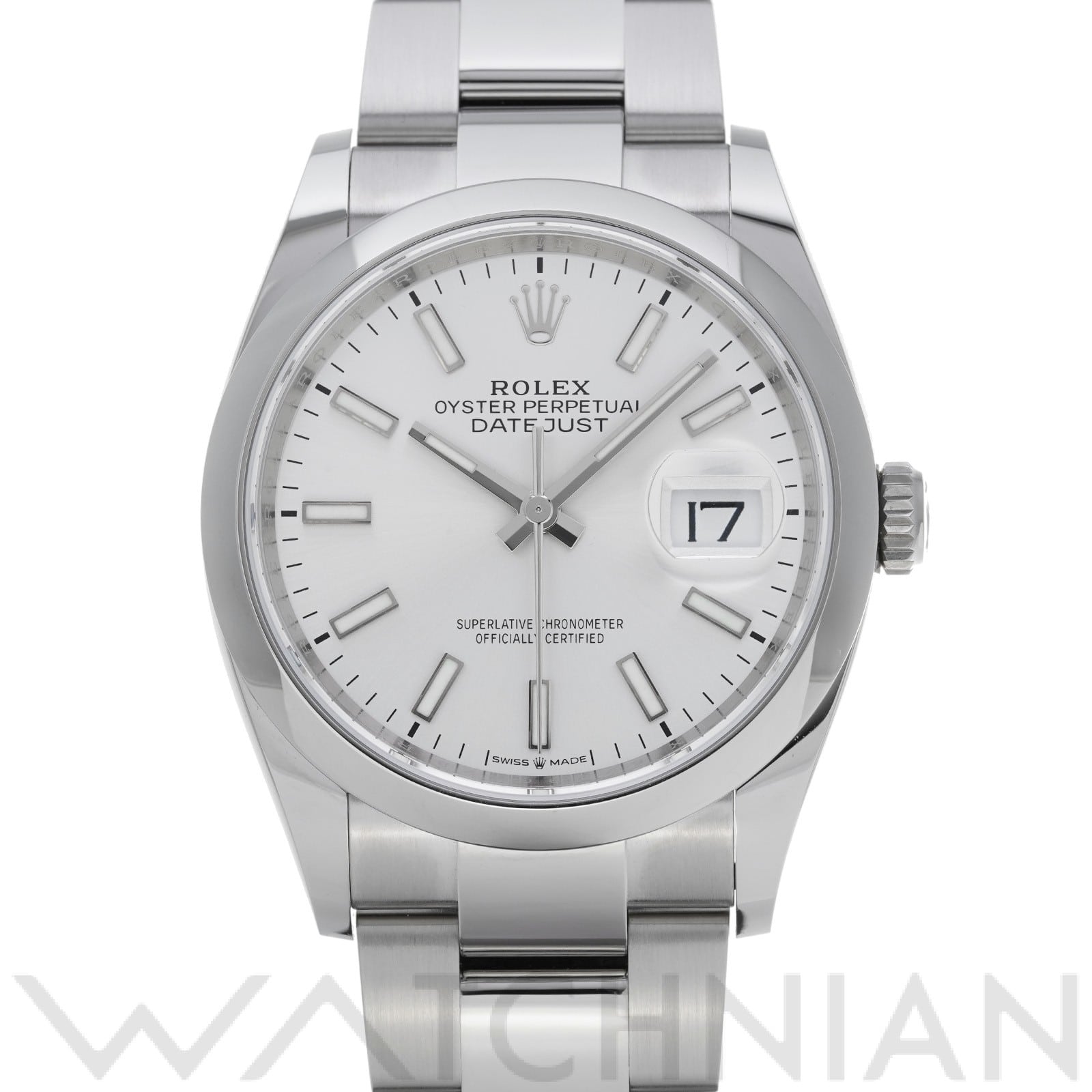 ロレックス デイトジャスト 36 126200 シルバー メンズ 時計 【中古】【wristwatch】