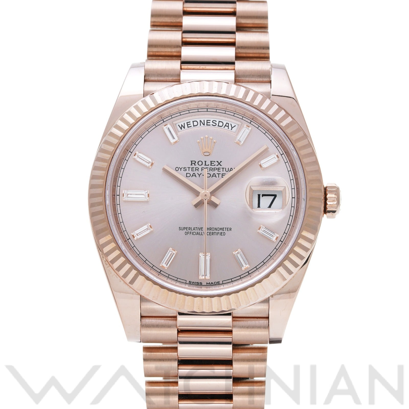 ロレックス デイデイト 40 228235A サンダスト/ダイヤモンド メンズ 時計 【中古】【wristwatch】