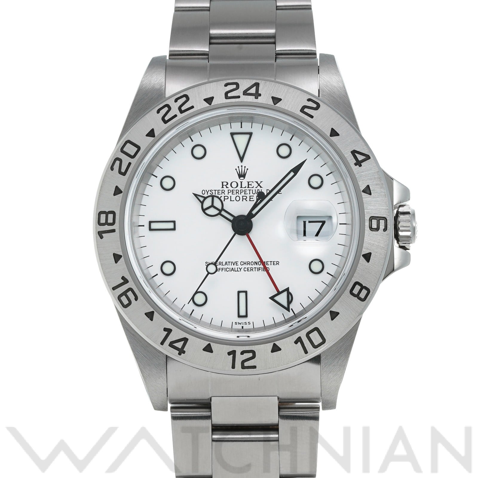 ロレックス エクスプローラーII 16570 ホワイト メンズ 時計 【中古】【wristwatch】