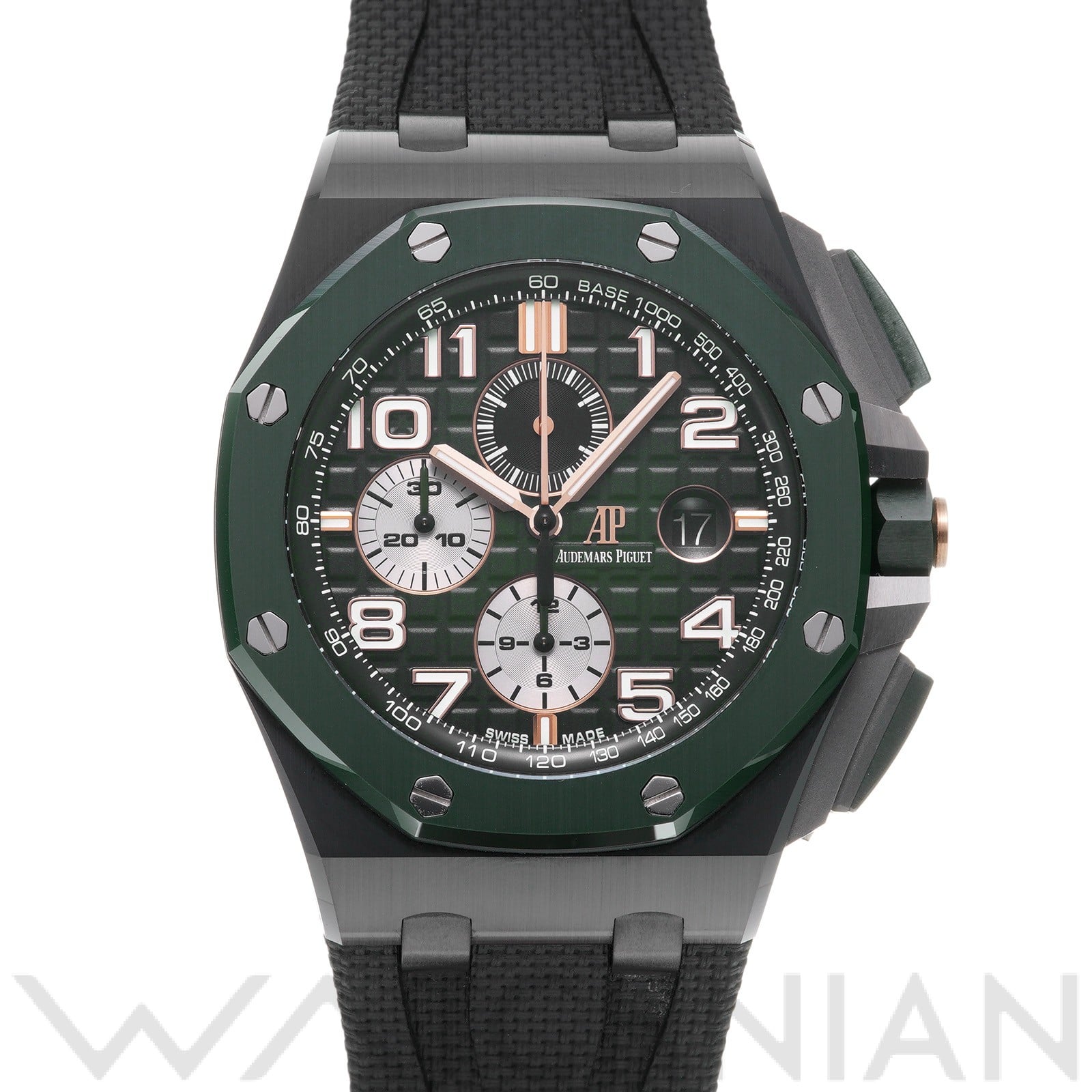 オーデマ ピゲ ロイヤルオーク オフショア クロノグラフ 26405CE.OO.A056CA.01 スモークグリーン/ロジウム メンズ 時計 【中古】【wristwatch】