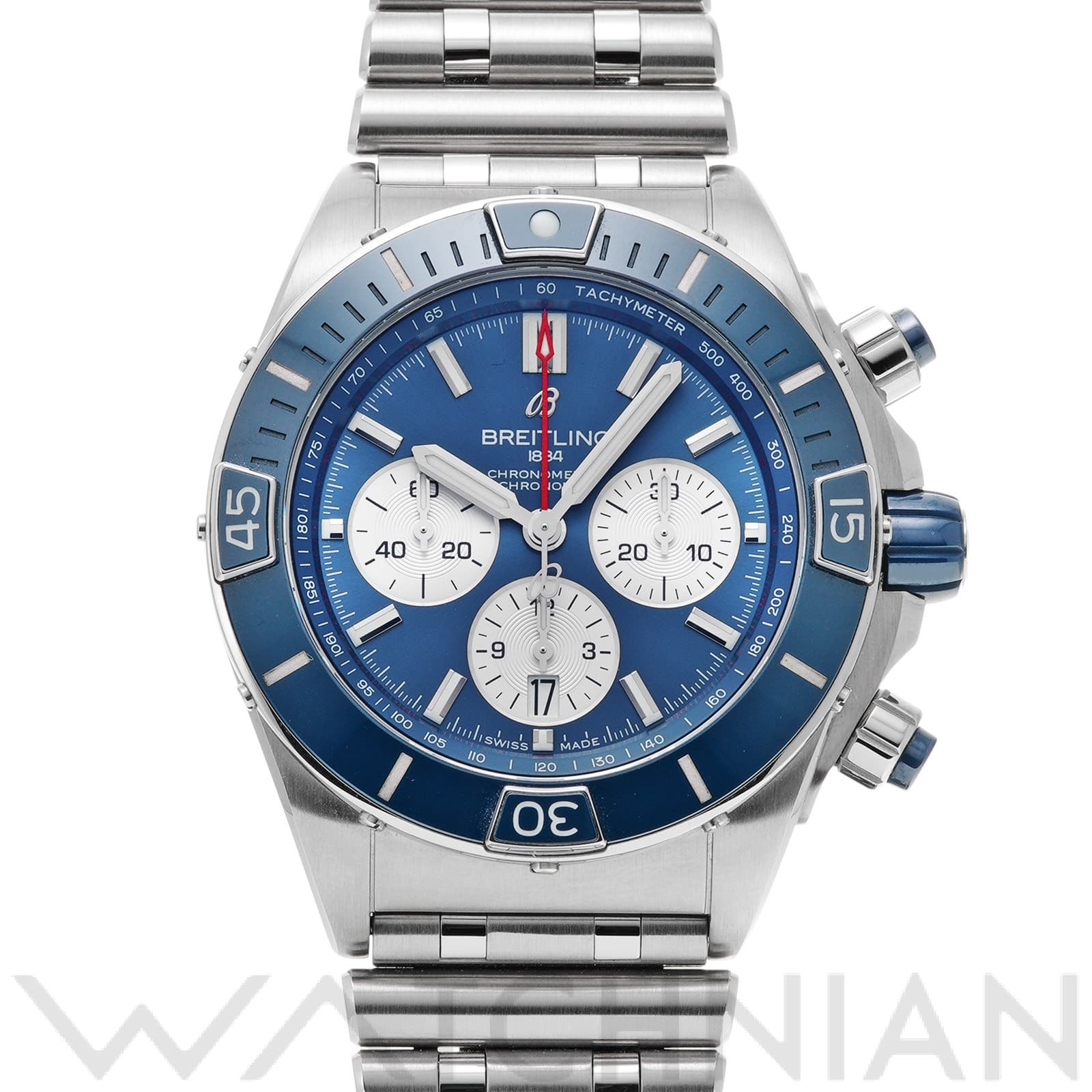 ブライトリング / BREITLING スーパー クロノマット B01 44 AB0136161C1S1 ブルー/シルバー メンズ 時計 【中古】【wristwatch】