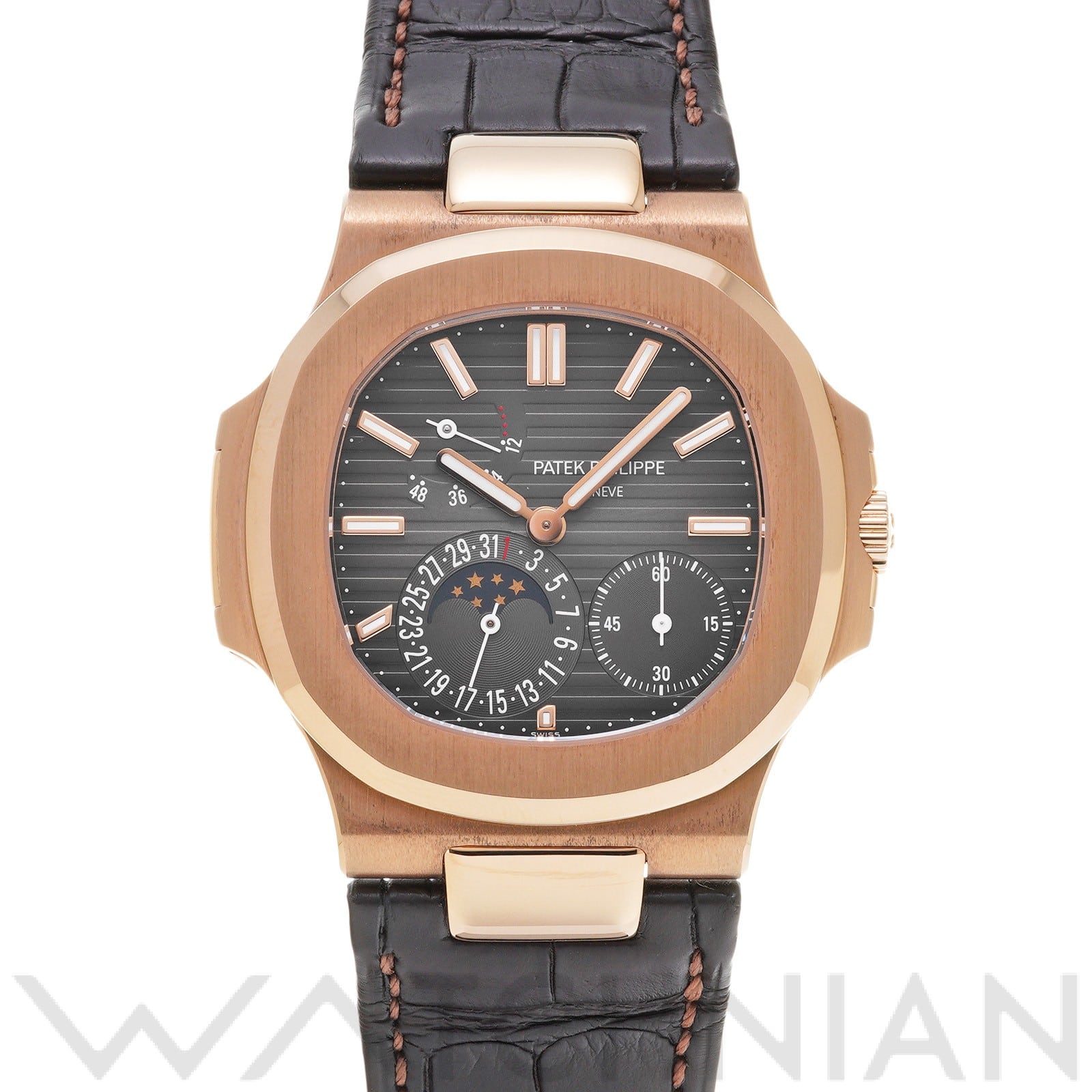 ノーチラス 5712R-001 ブラック・ブラウン パテック フィリップ PATEK PHILIPPE メンズ 【中古】