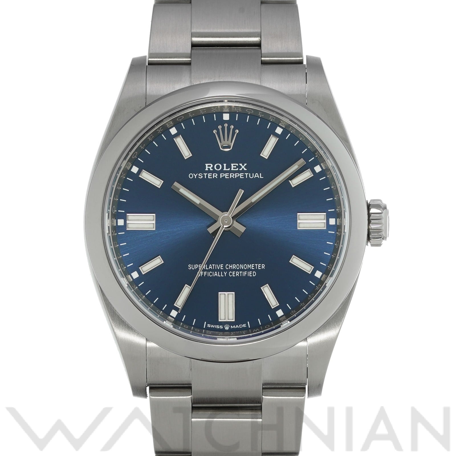 ロレックス オイスターパーペチュアル 36 126000 ブライトブルー メンズ 時計 【中古】【wristwatch】