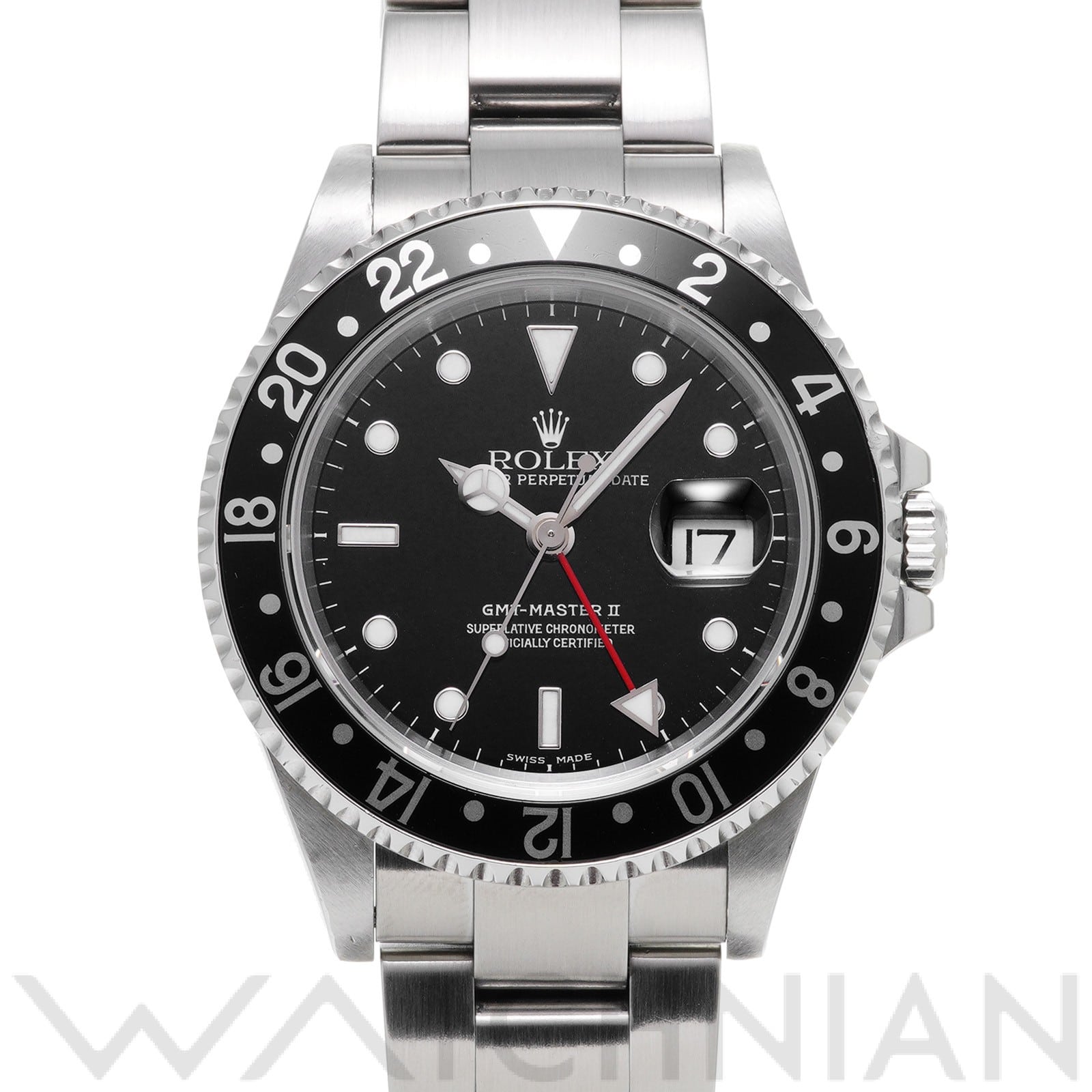 ロレックス GMTマスターII 16710 ブラック メンズ 時計 【中古】【wristwatch】