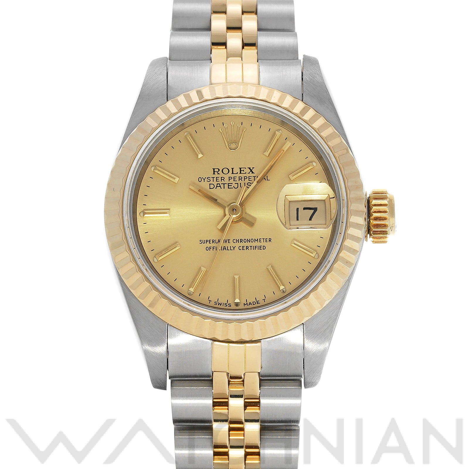 ロレックス デイトジャスト 69173 シャンパン レディース 時計 【中古】【wristwatch】