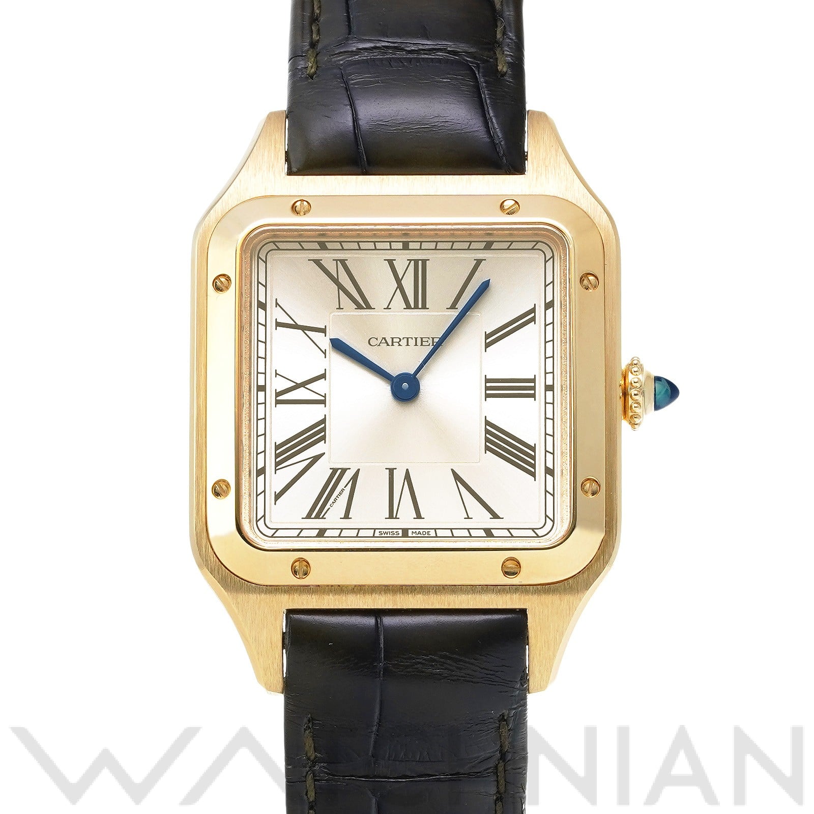 サントス デュモン LM WGSA0027 シルバー カルティエ CARTIER メンズ 【中古】