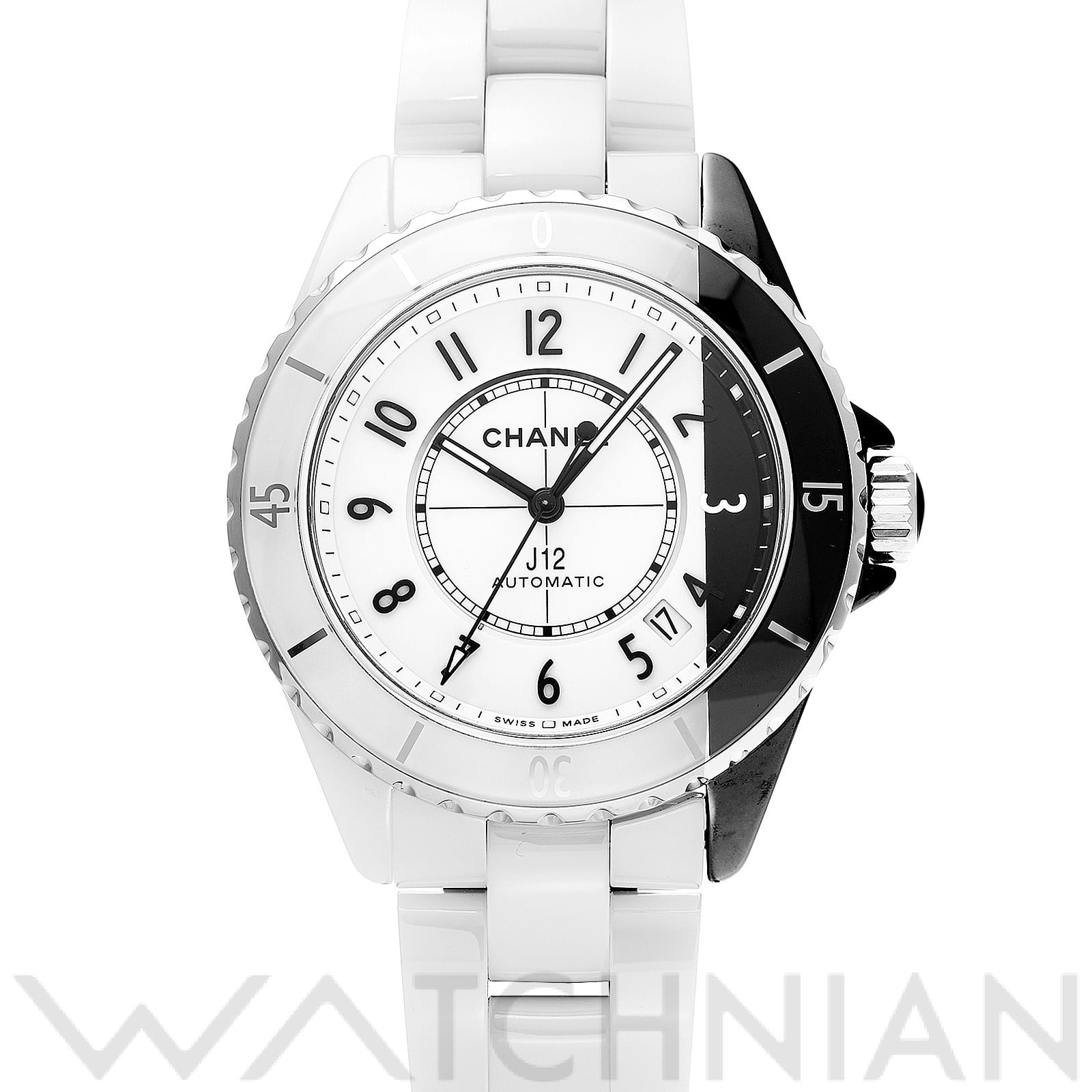 シャネル / CHANEL J12 パラドックス H6515 ホワイトラッカー/ブラックラッカー メンズ 時計 【中古】【wristwatch】